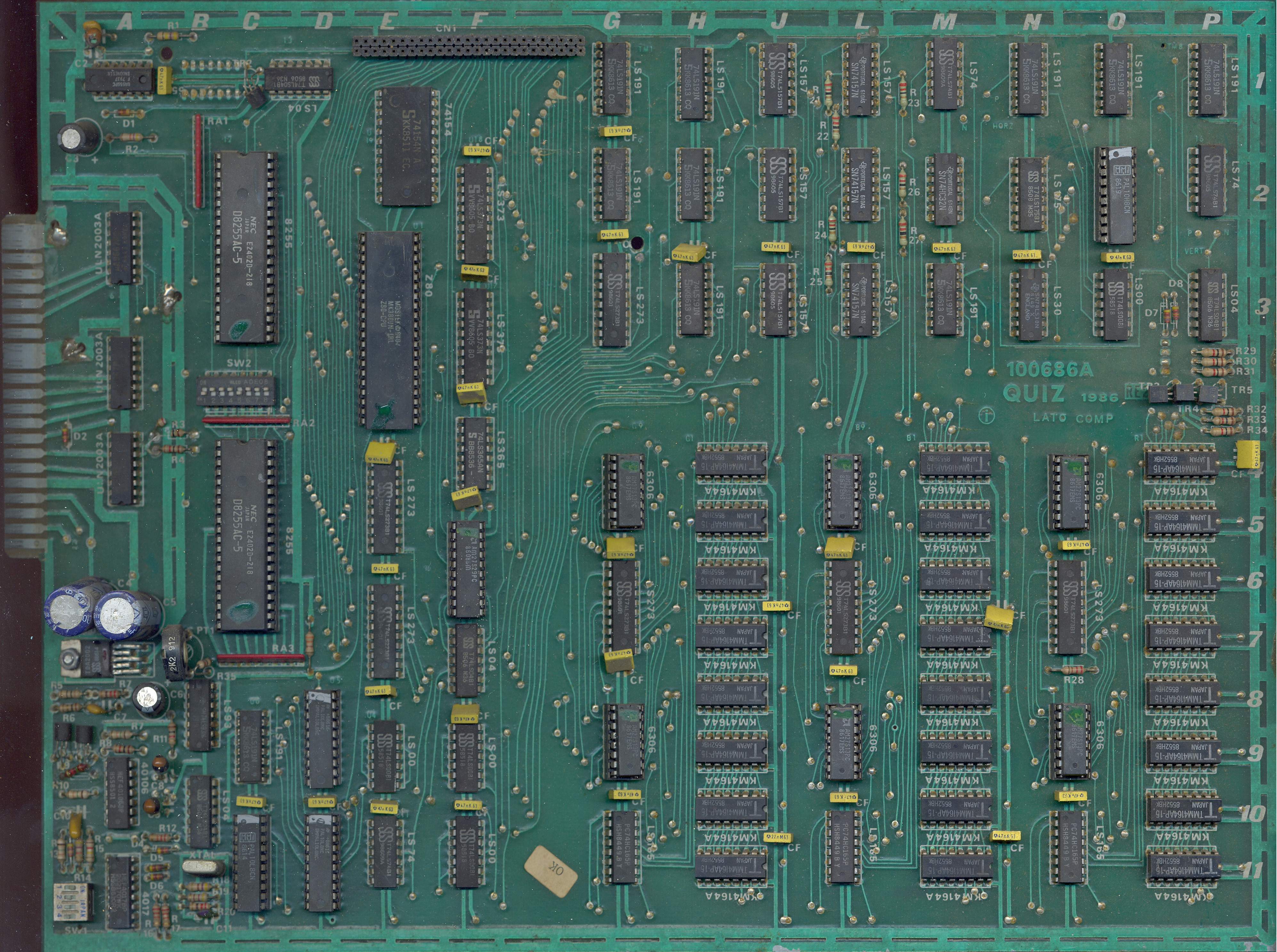 main PCB component side