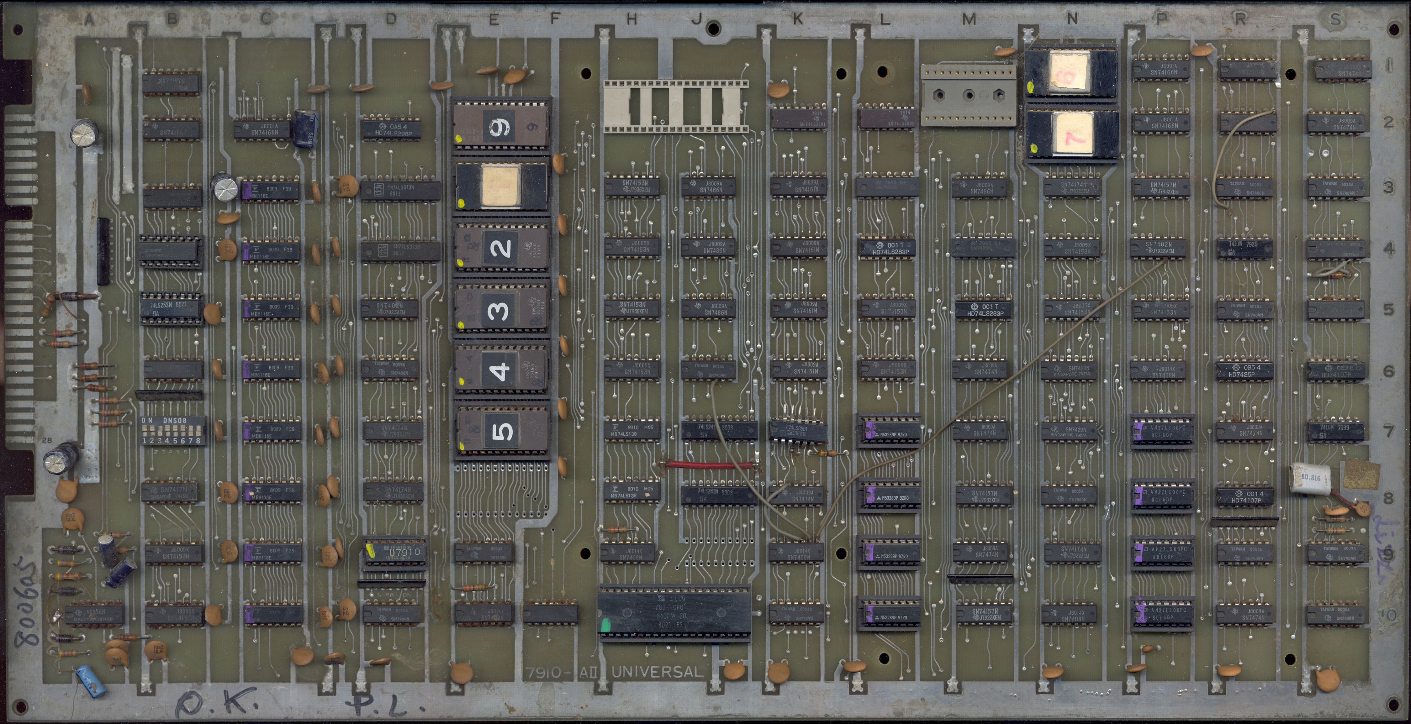 main PCB component side