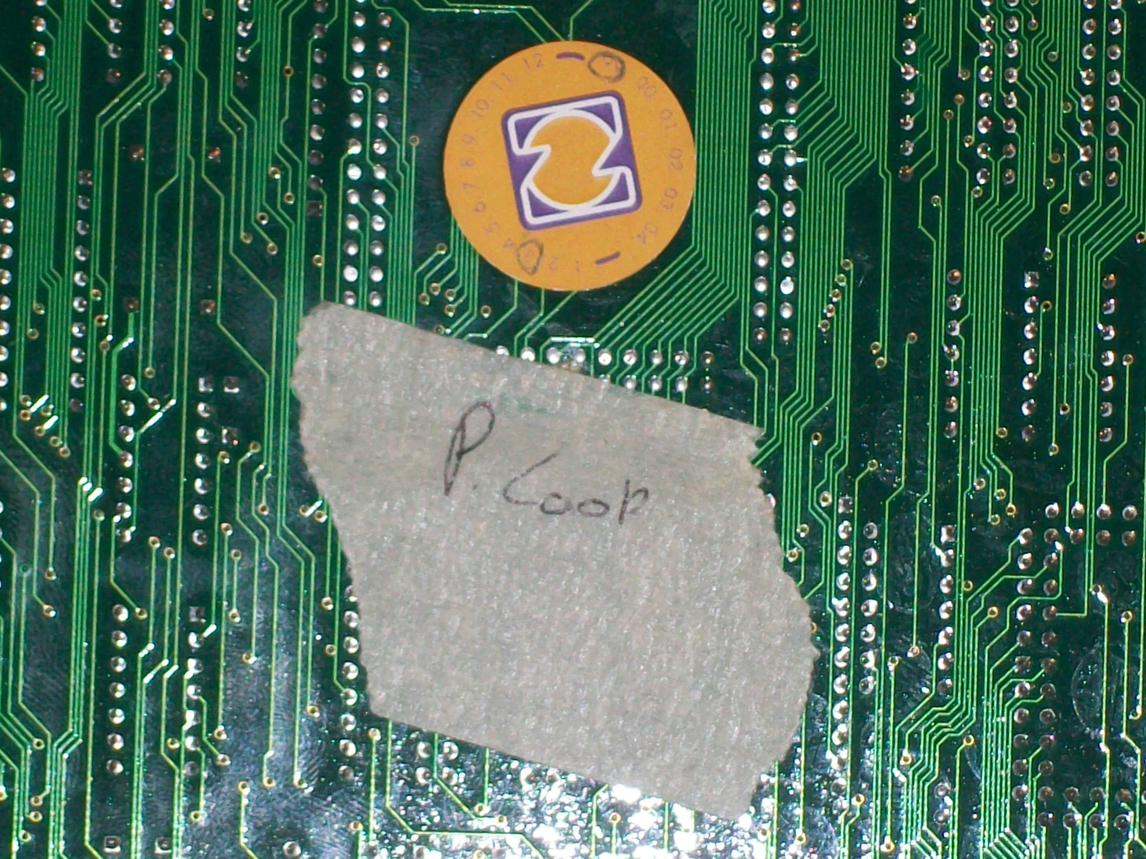 PCB solder side detail
