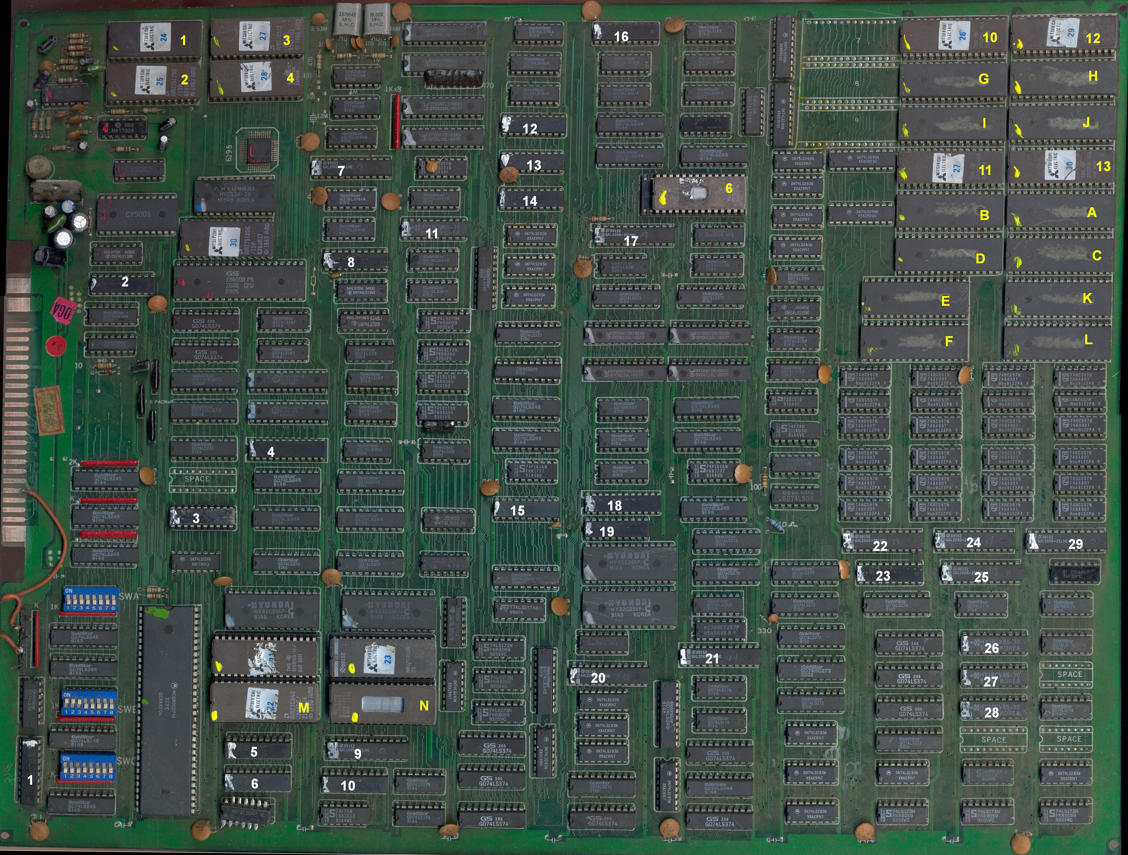 PCB component side notes