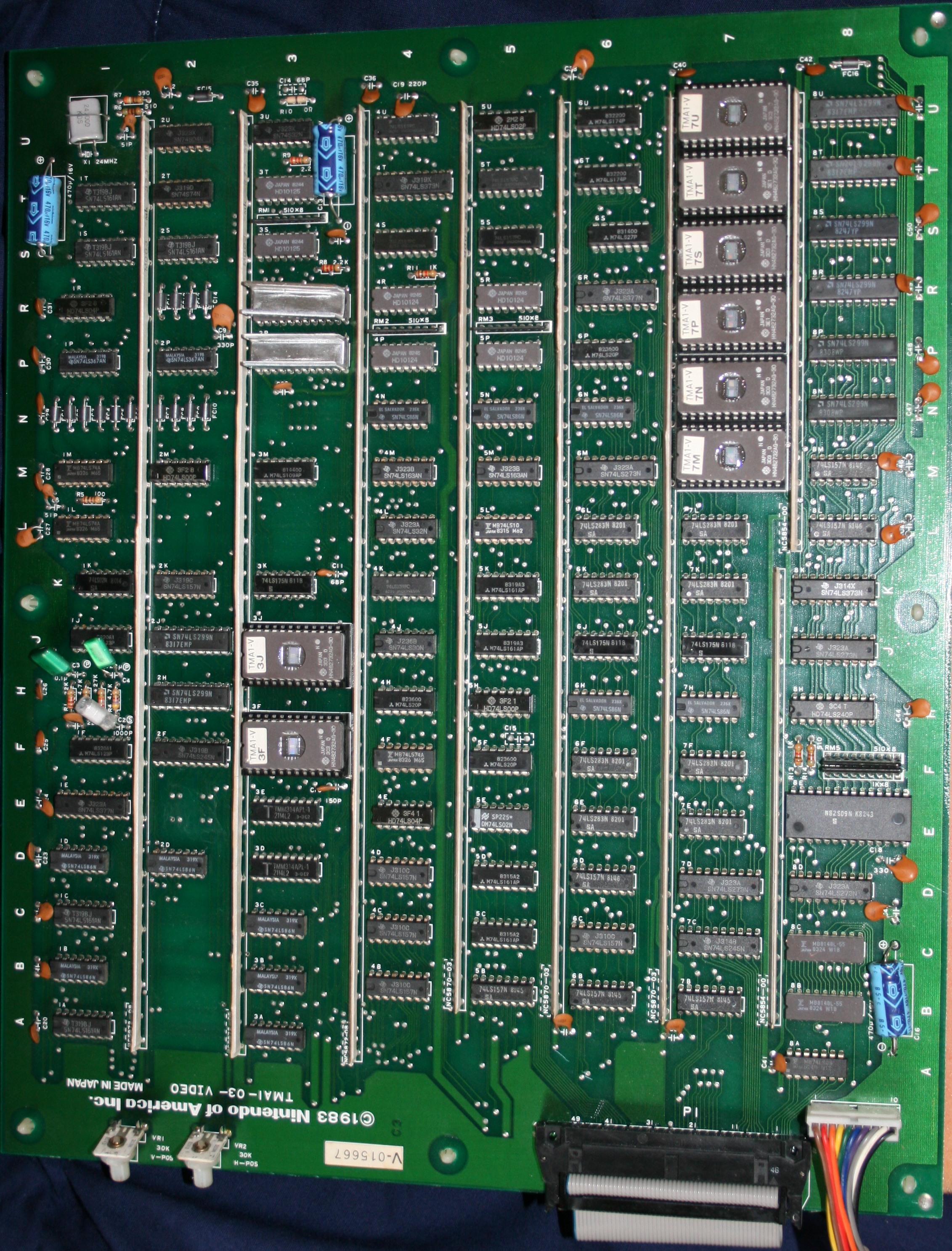 video PCB component side