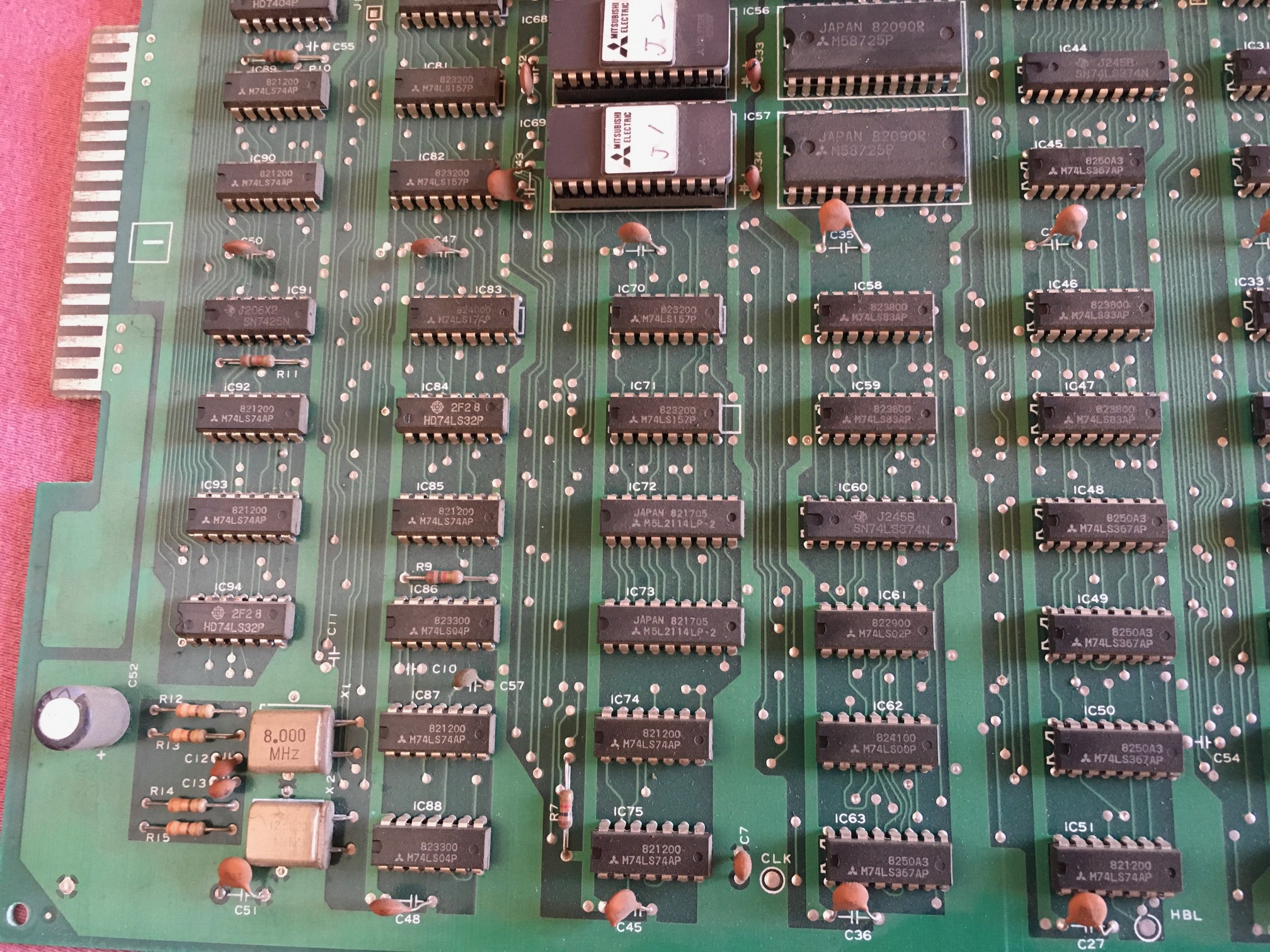 main PCB component side detail 4