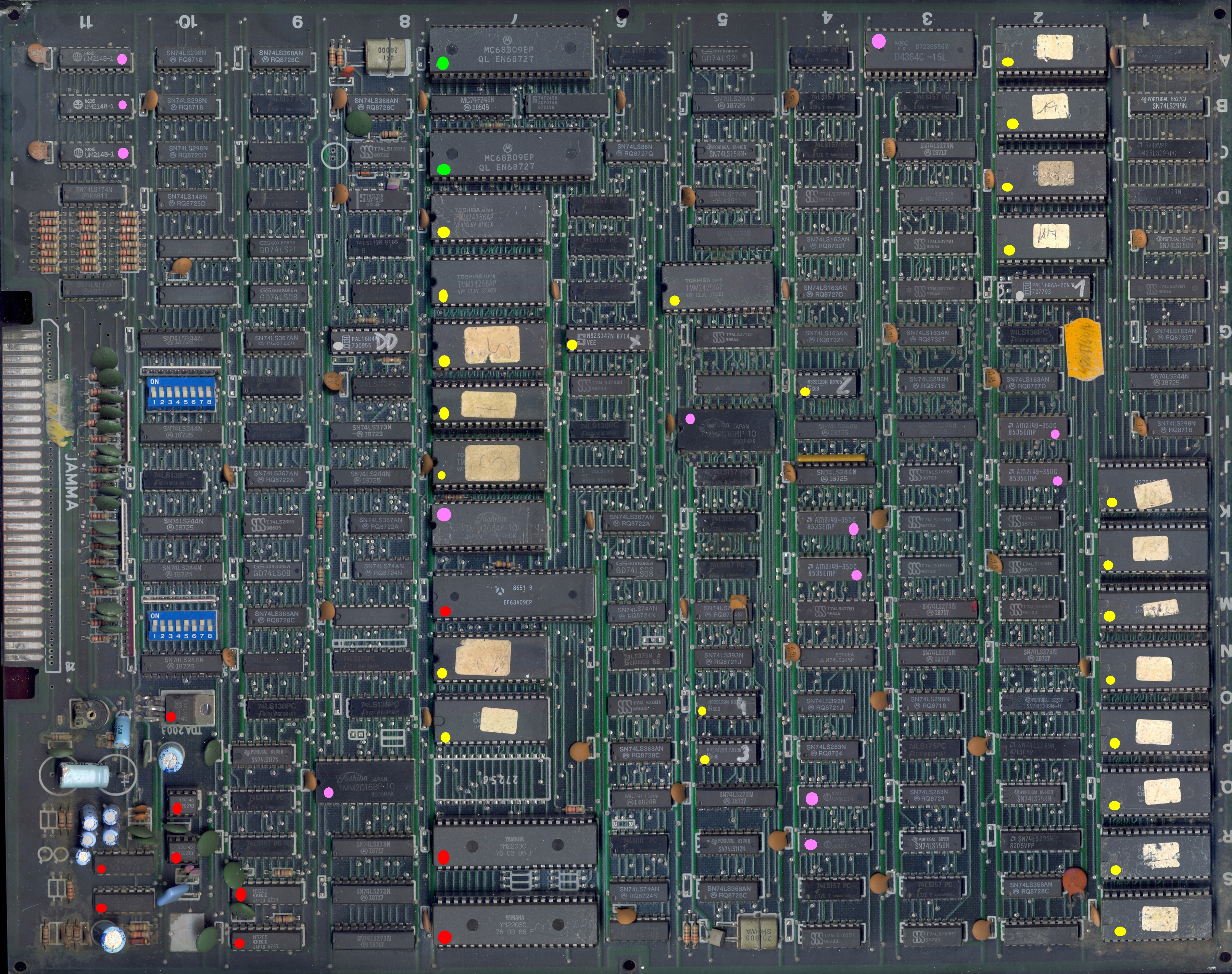 PCB component side notes