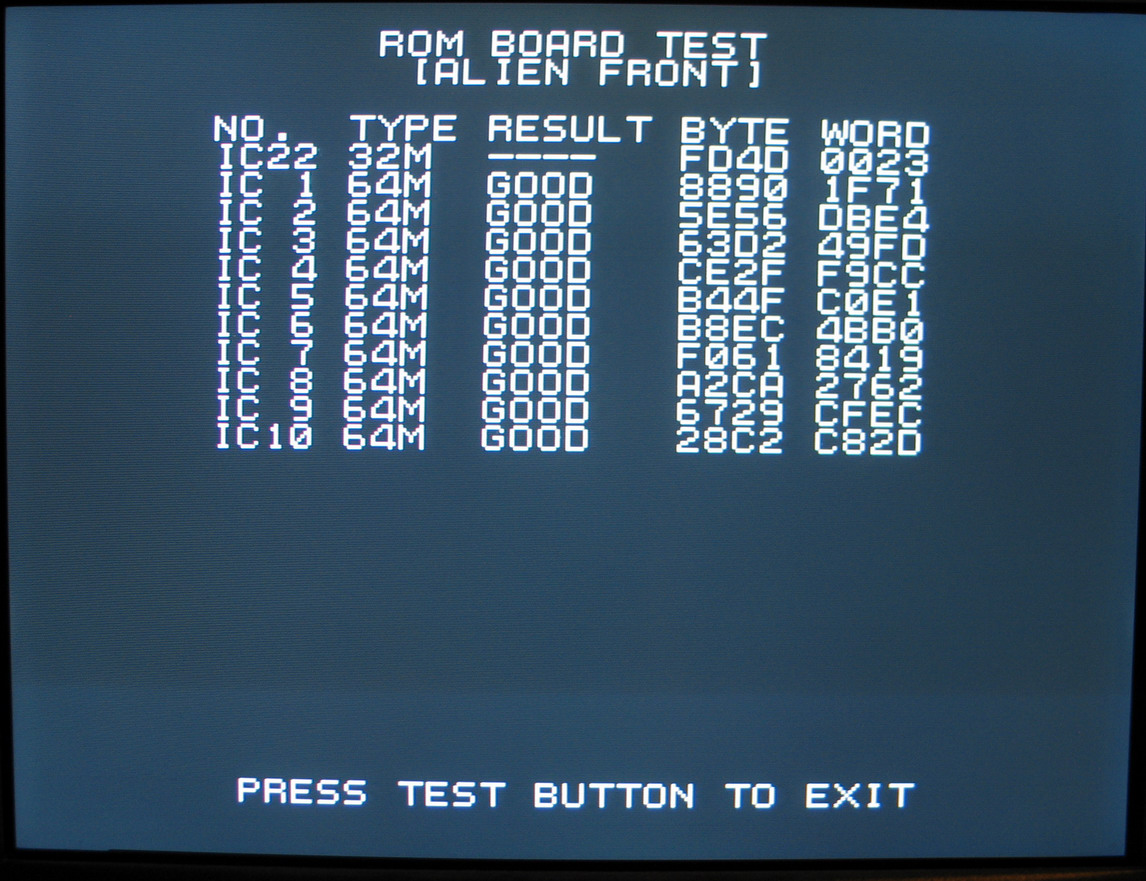 ROM BOARD TEST 1