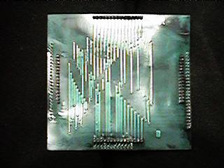 Epoxy block center interconnect underside