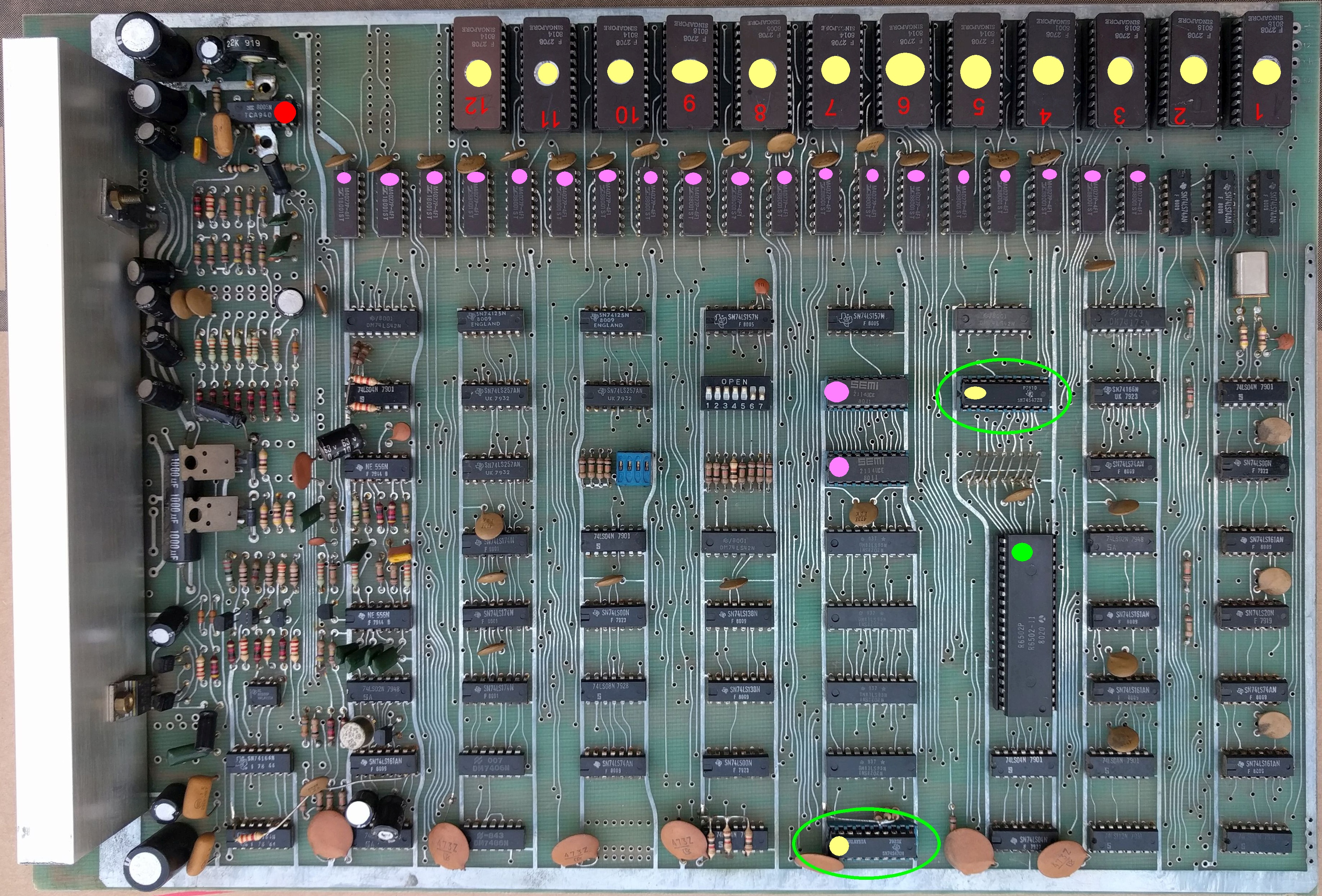 PCB component side notes