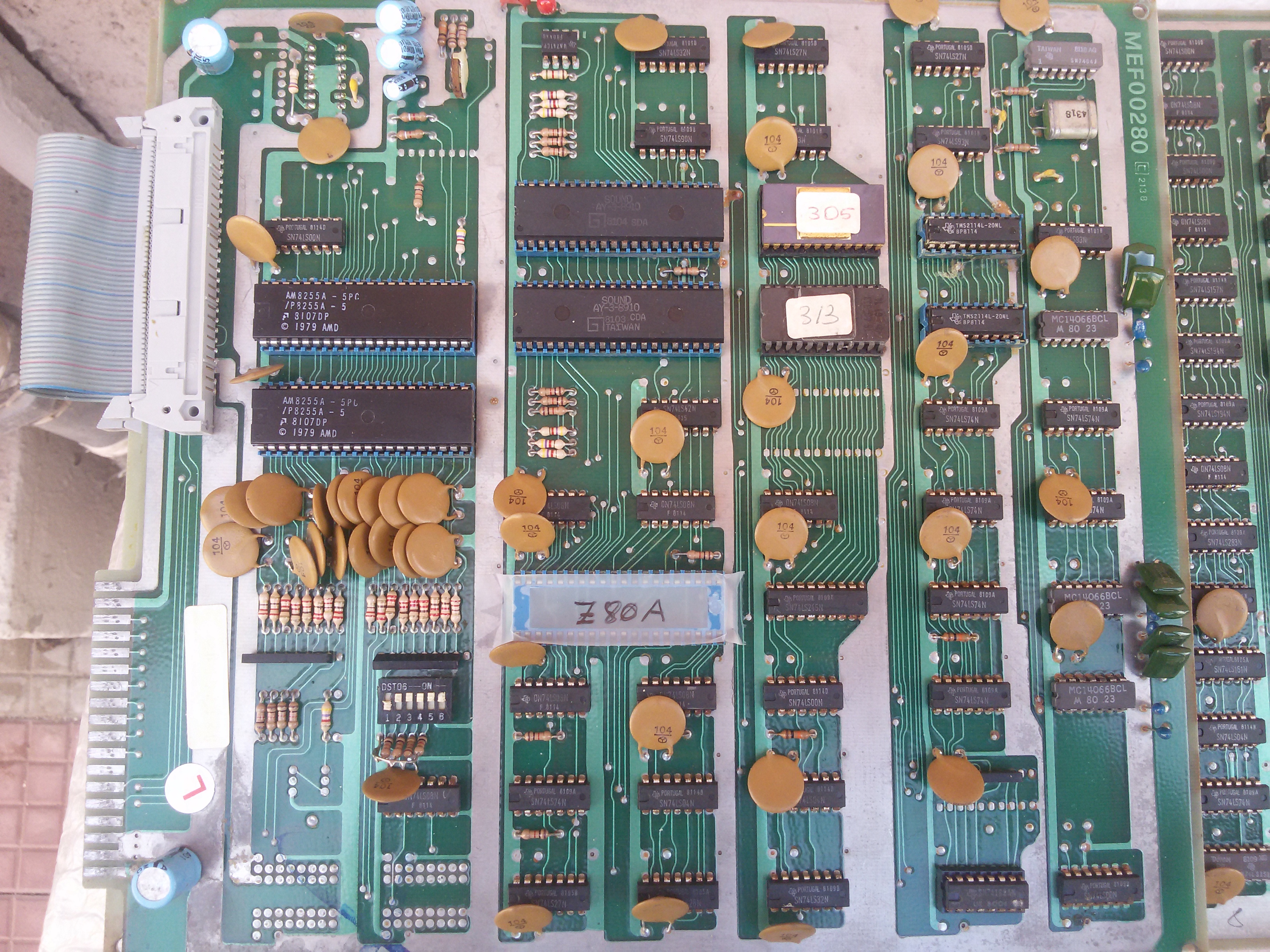 main PCB component side