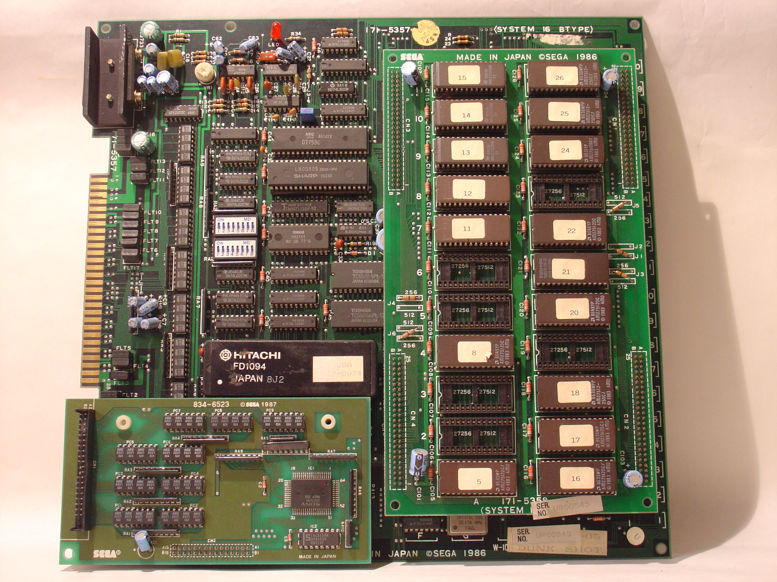 assembled PCBs component side