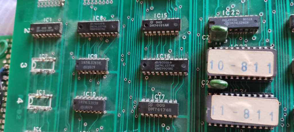 ROMs PCB component side detail 9