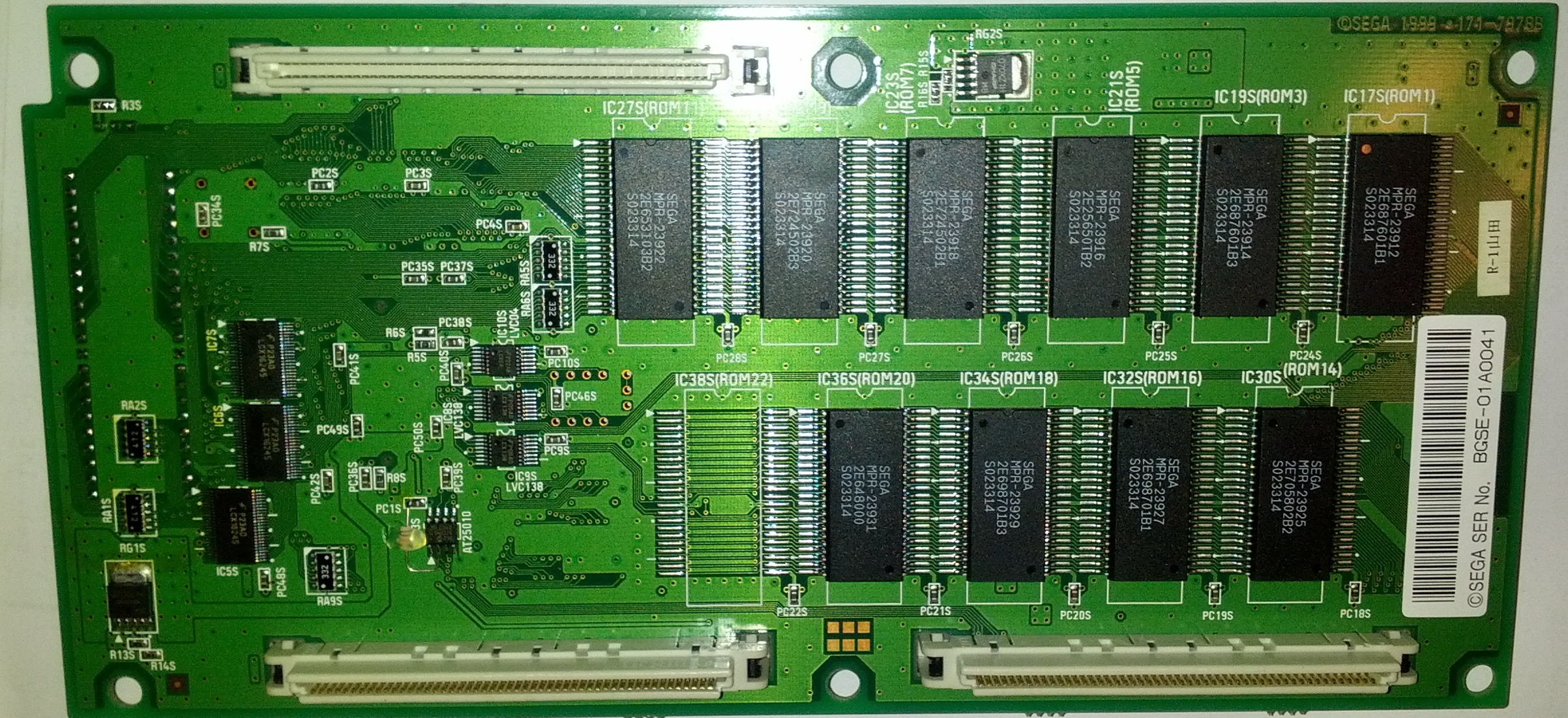 main PCB solder side