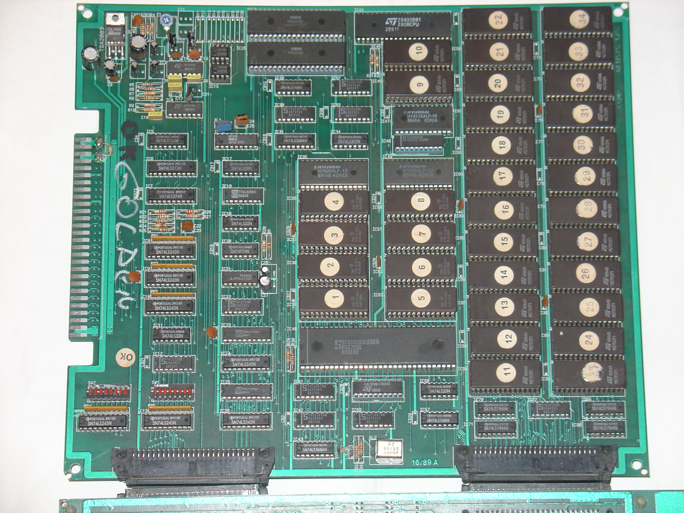 main PCB component side