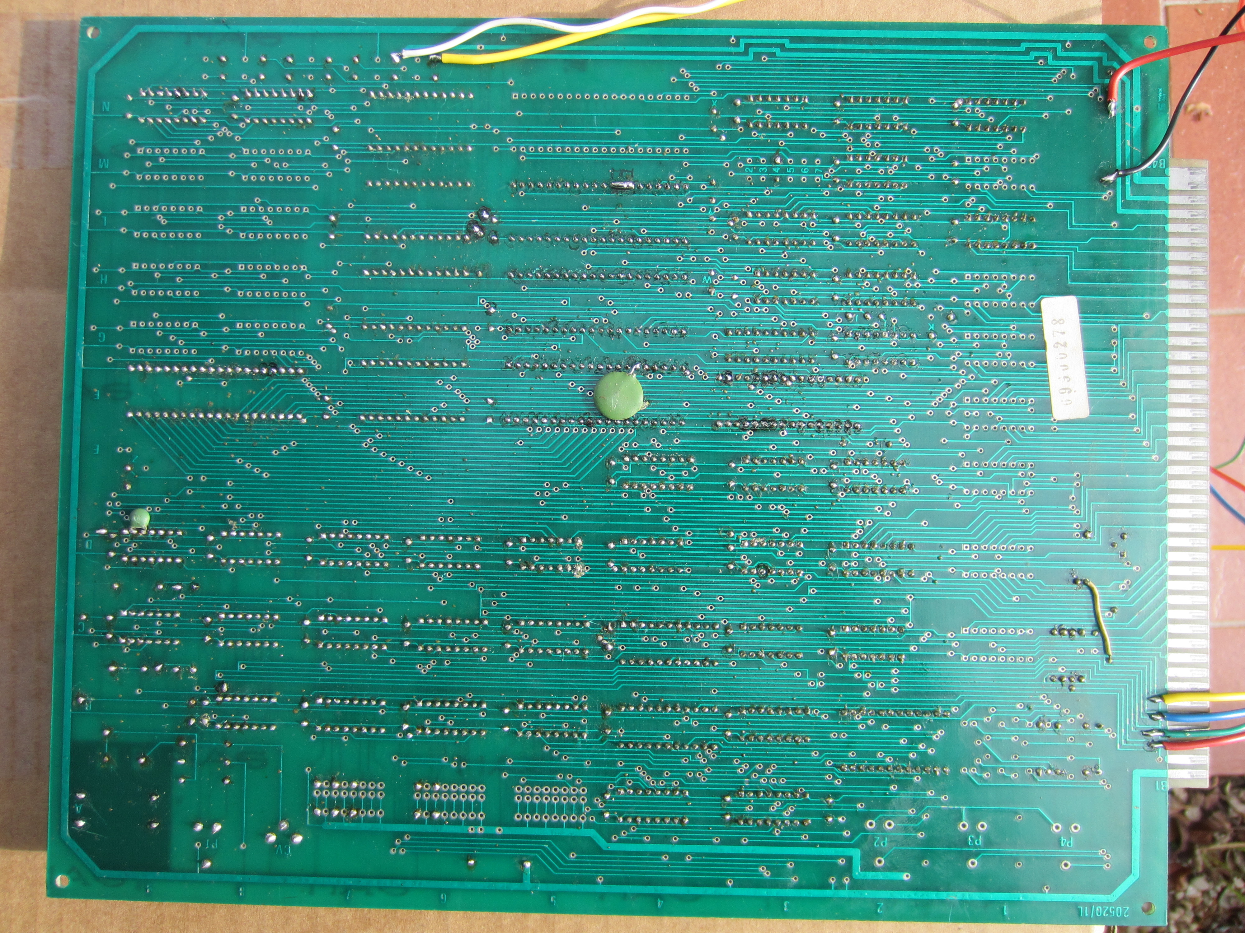 main PCB solder side