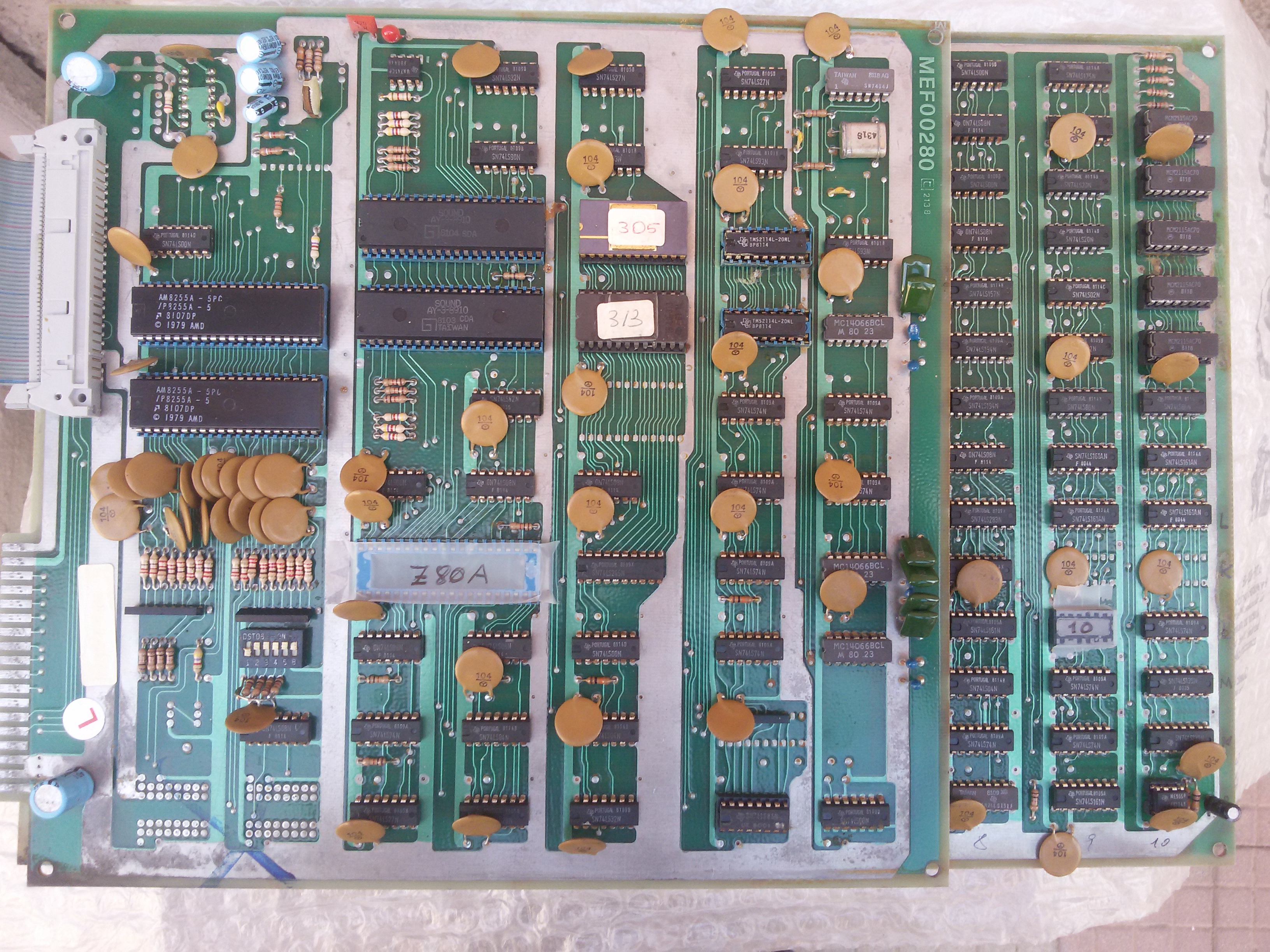 assembled PCBs component side