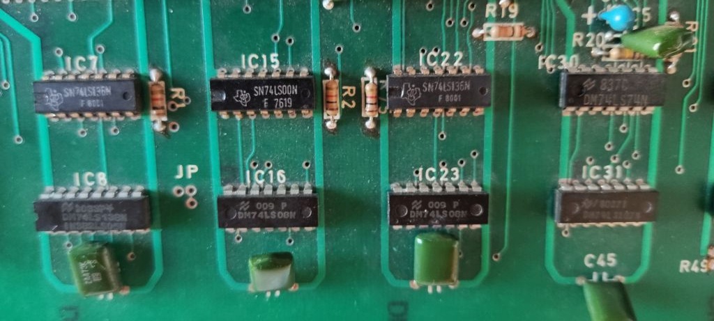 main PCB component side detail 2