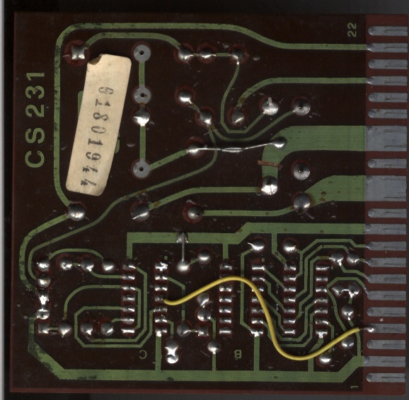 CS231 PCB solder side