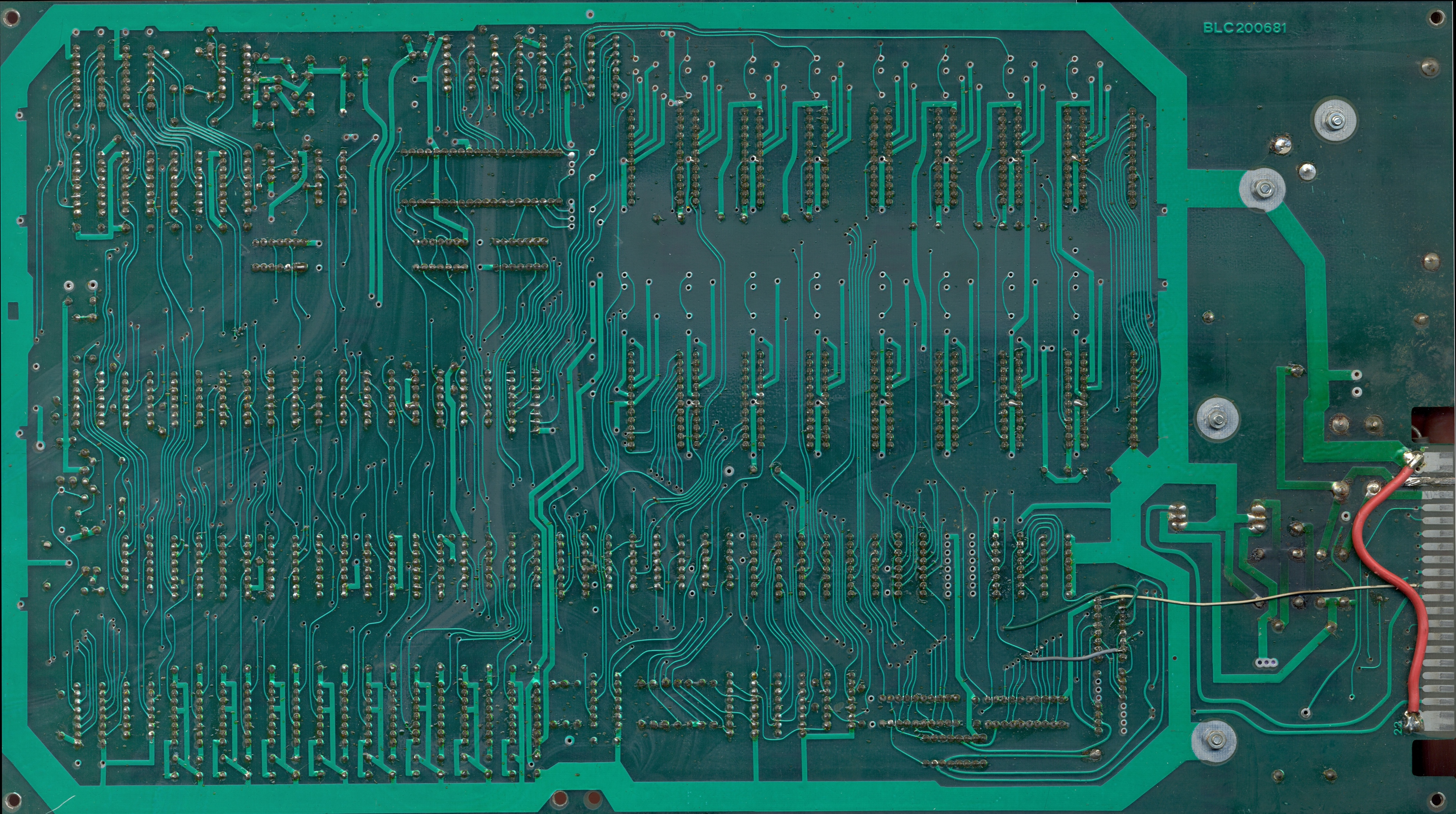 main PCB solder side