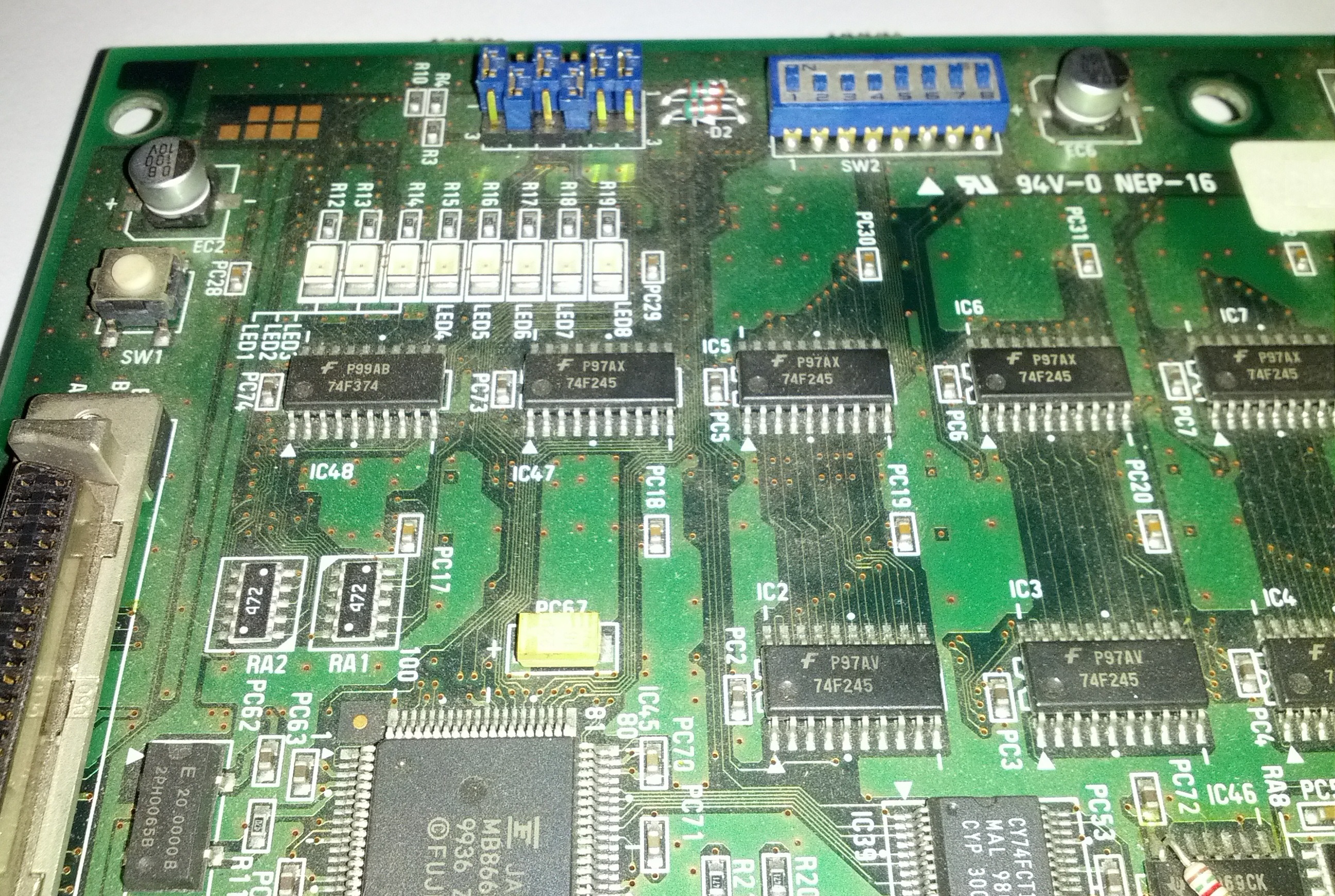 PCB component side detail 1