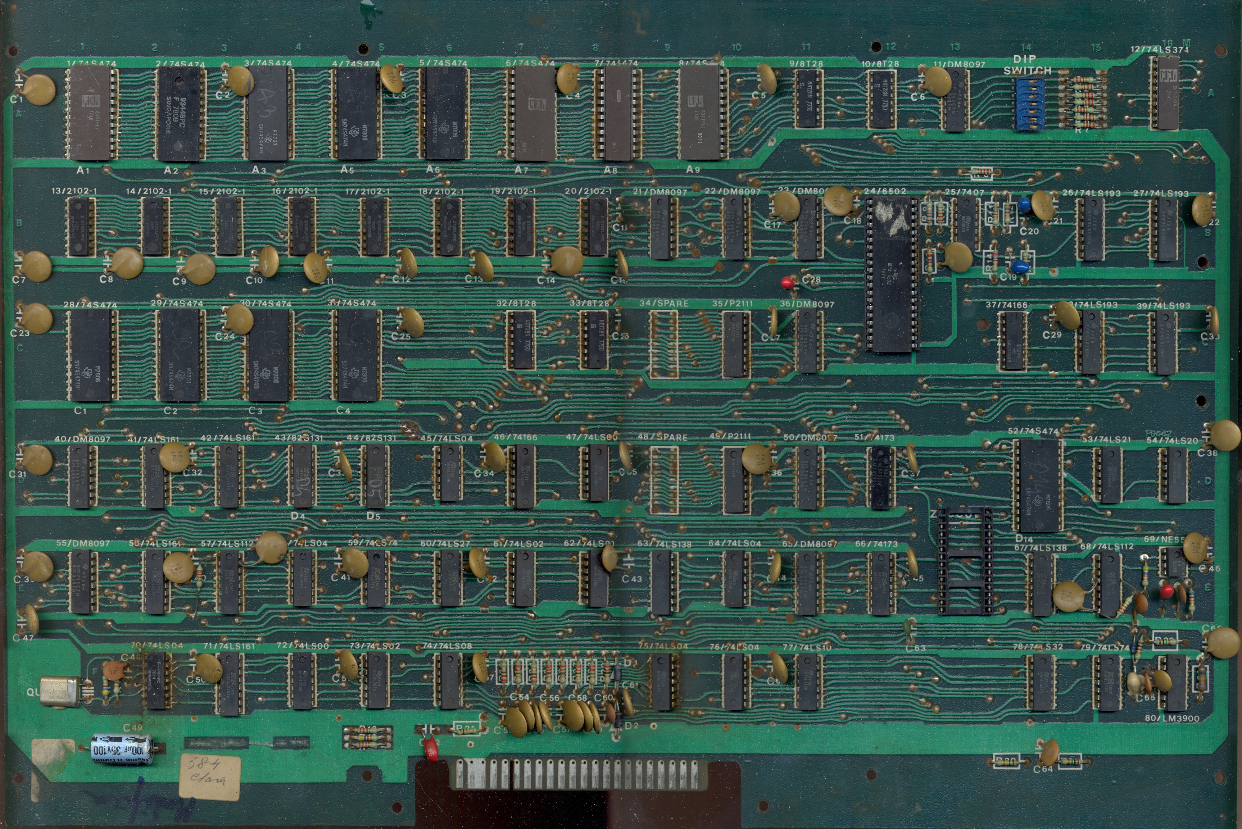 main PCB component side