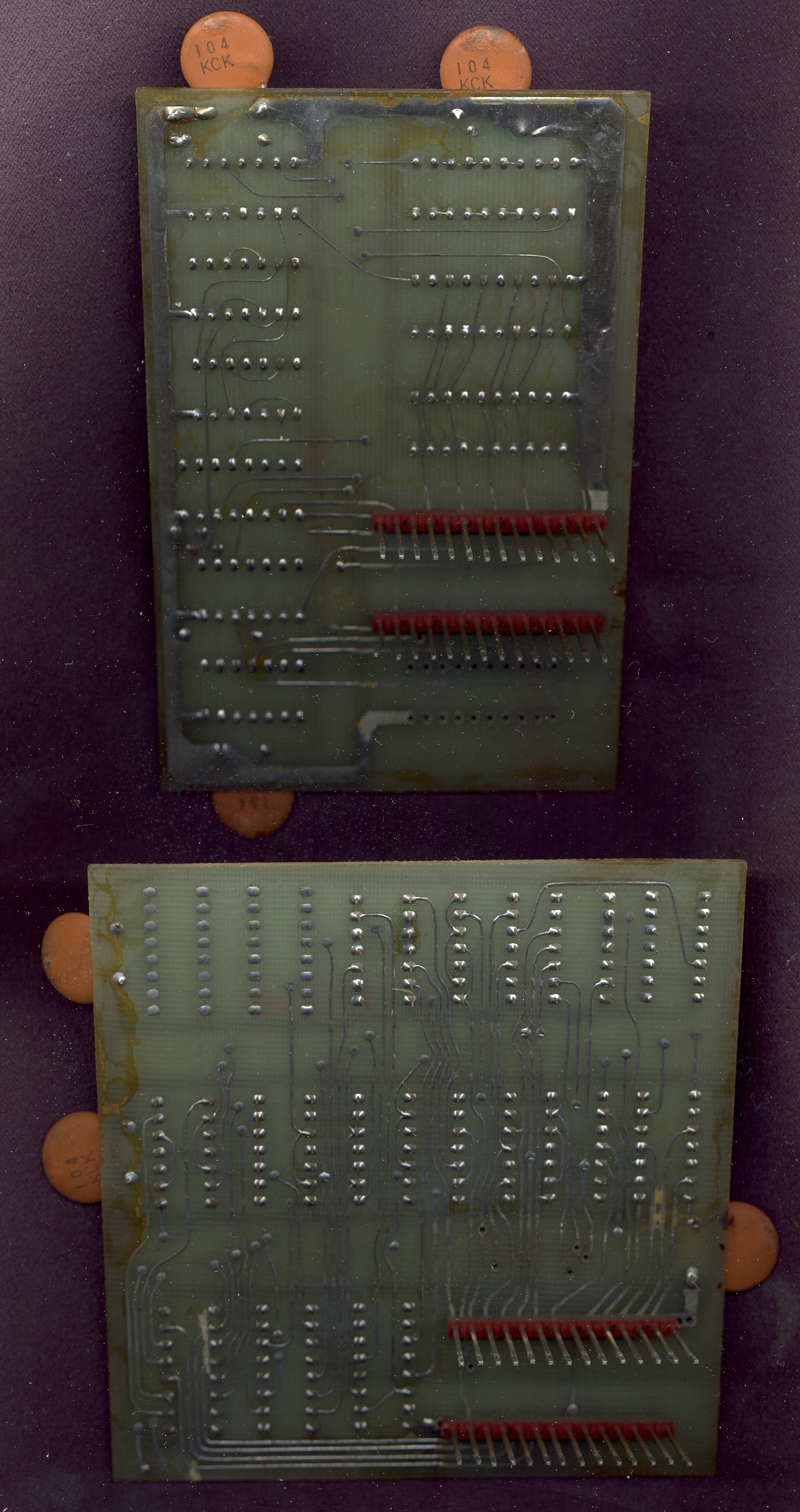 piggyback PCB solder side