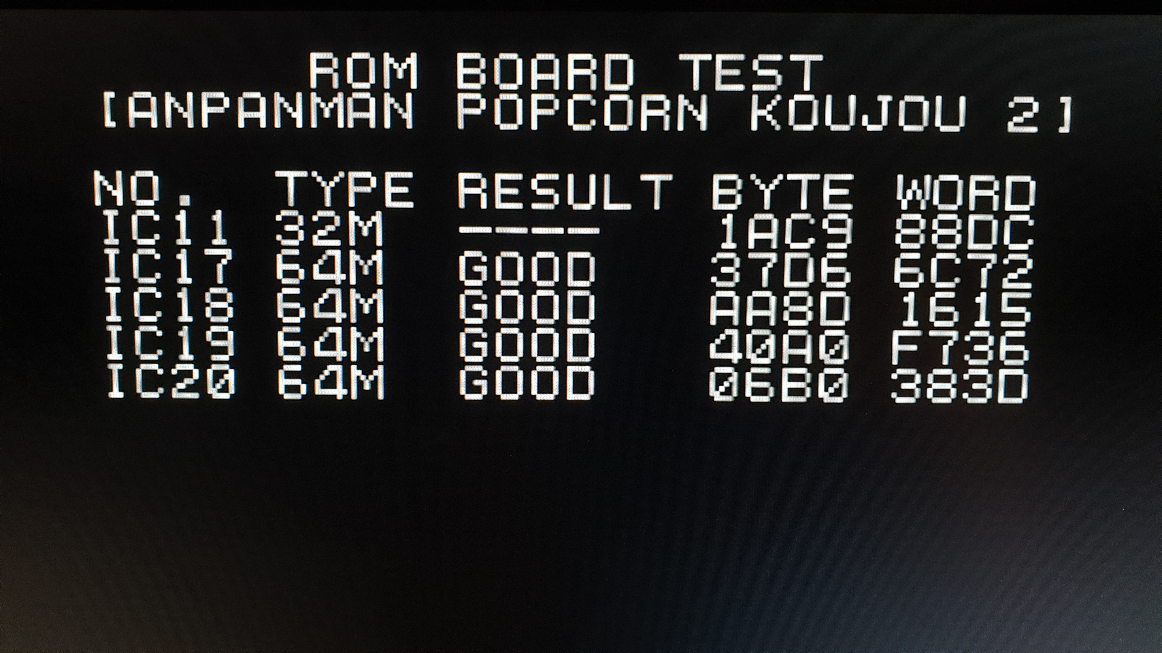ROM board test