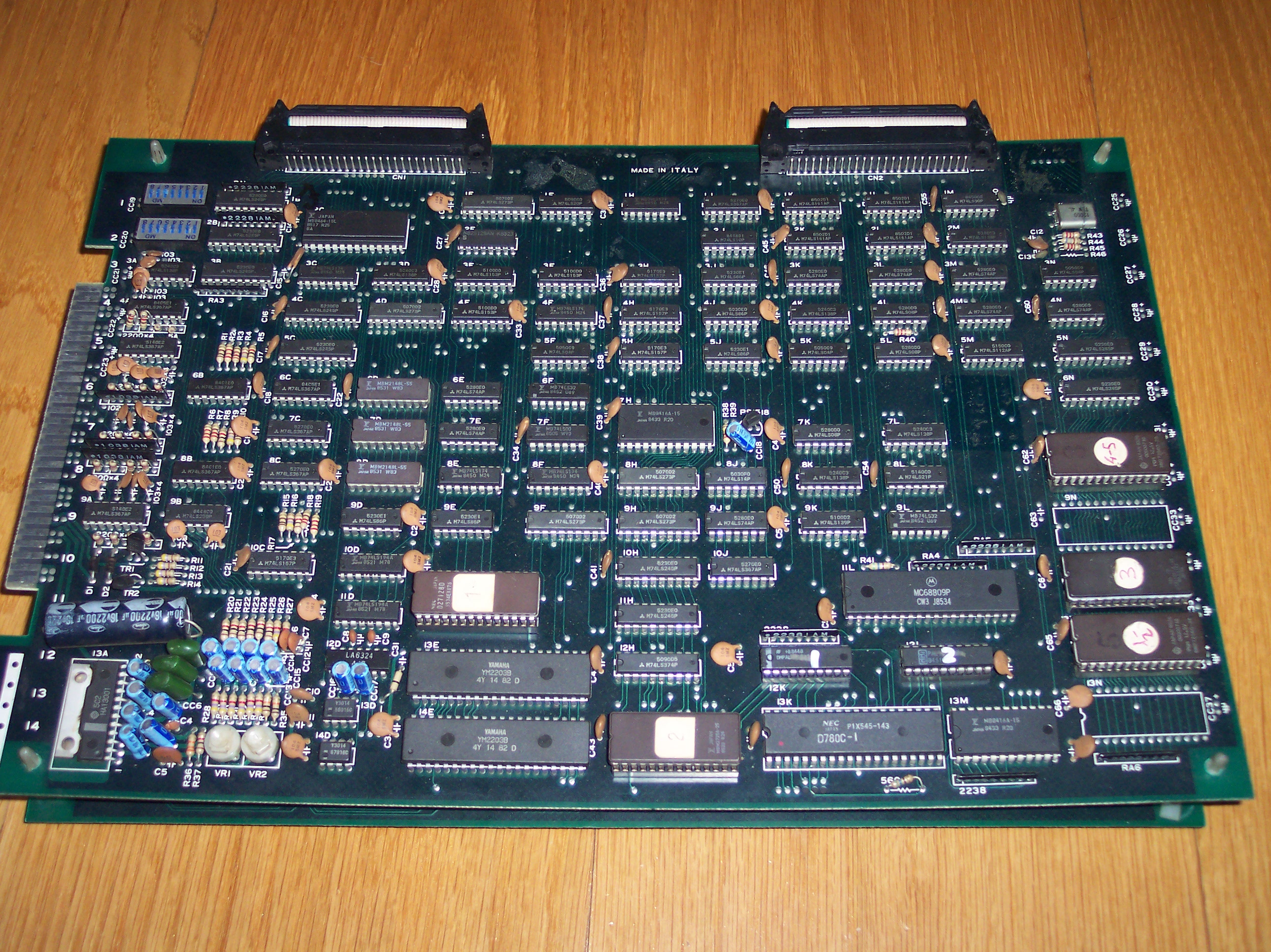 main PCB component side