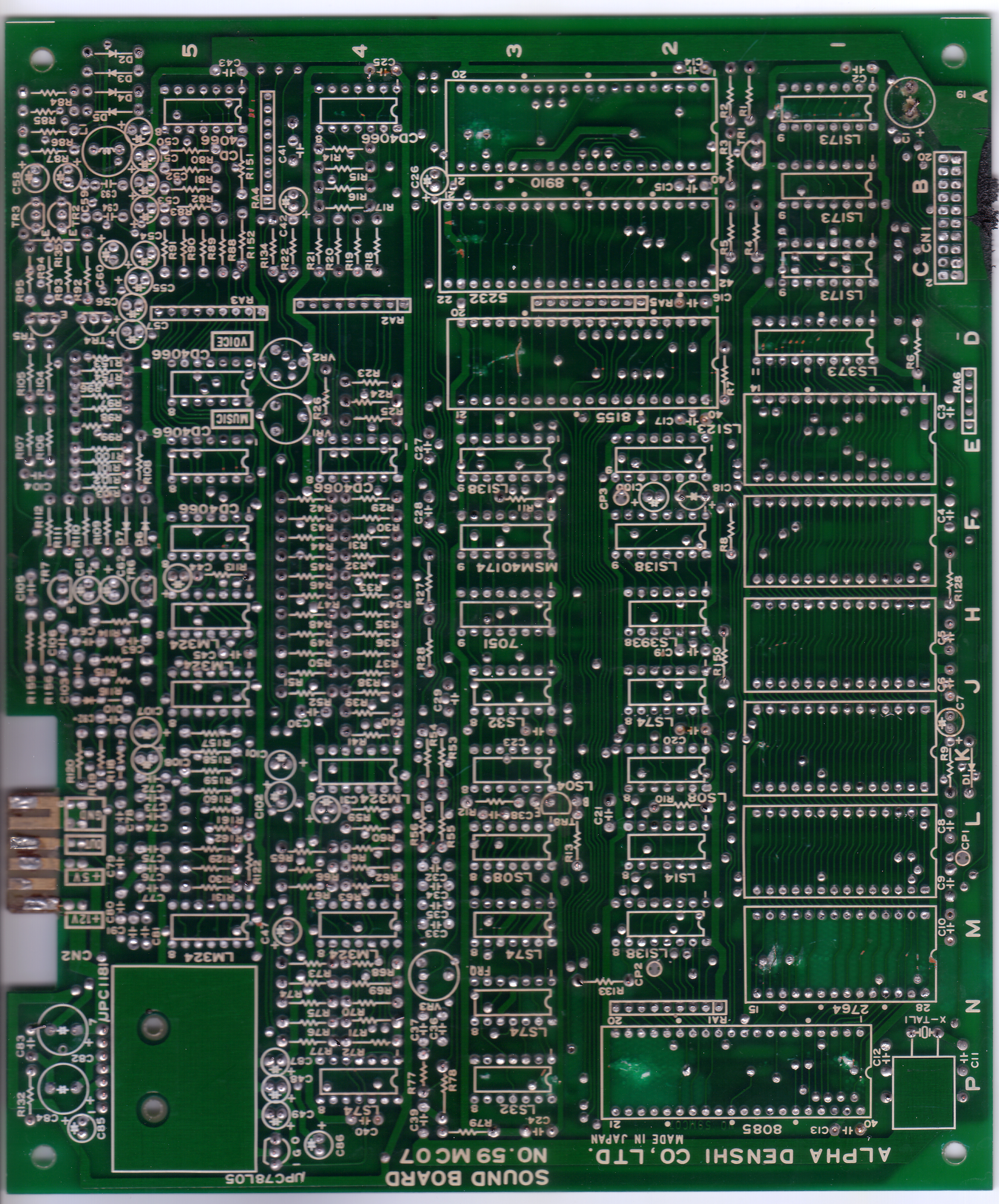 sound PCB component side