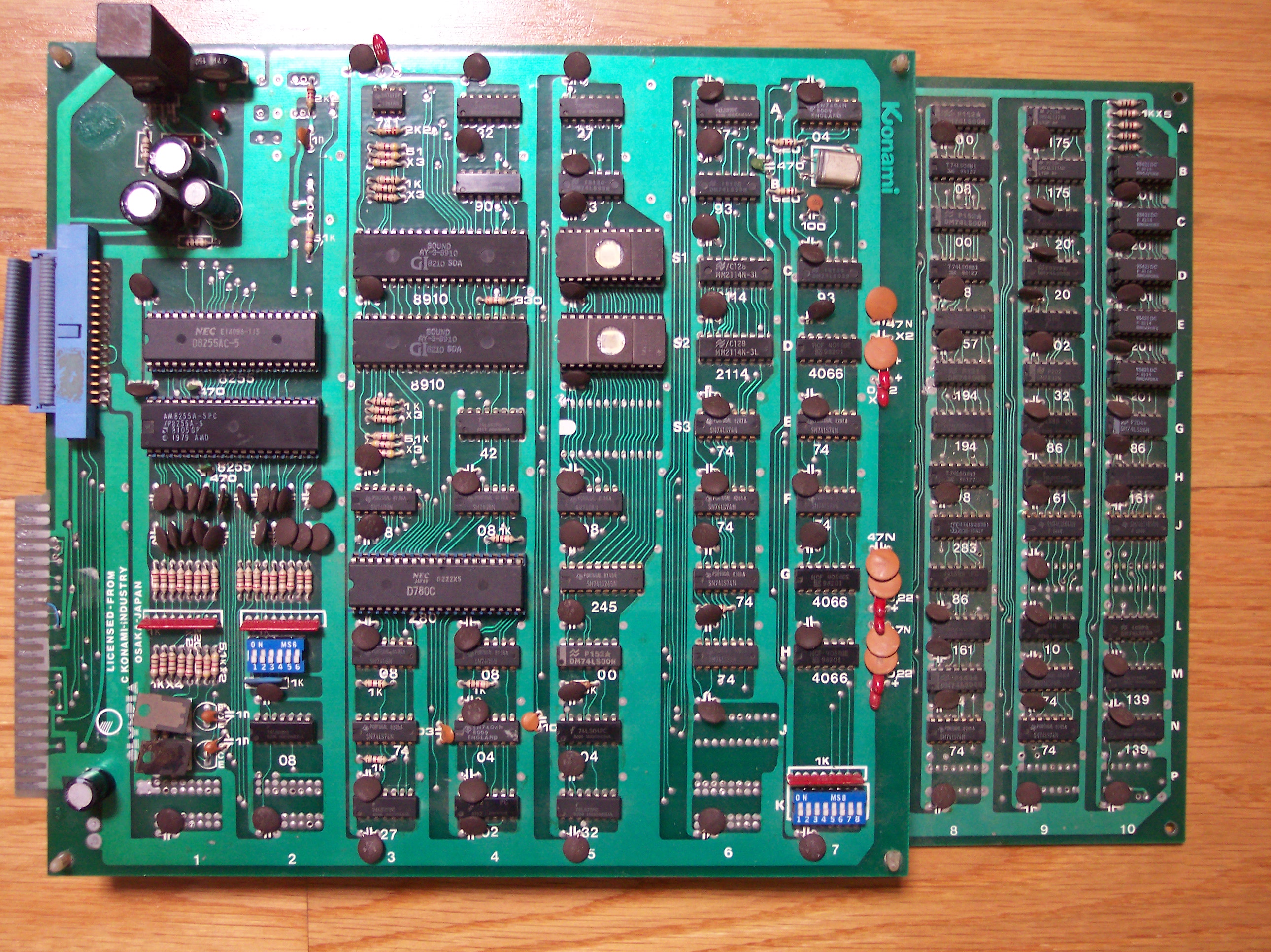 main PCB component side