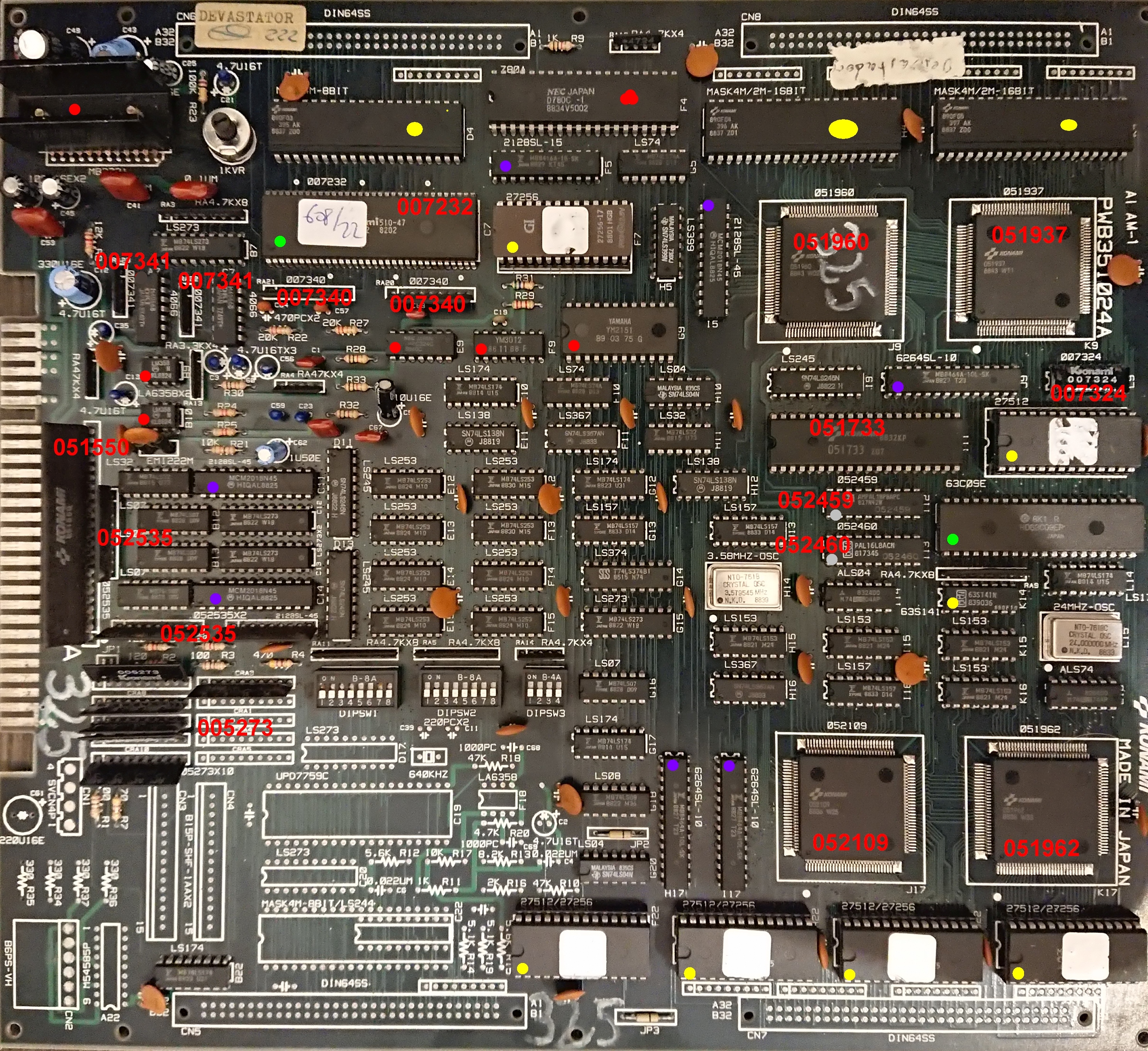 PCB component side notes