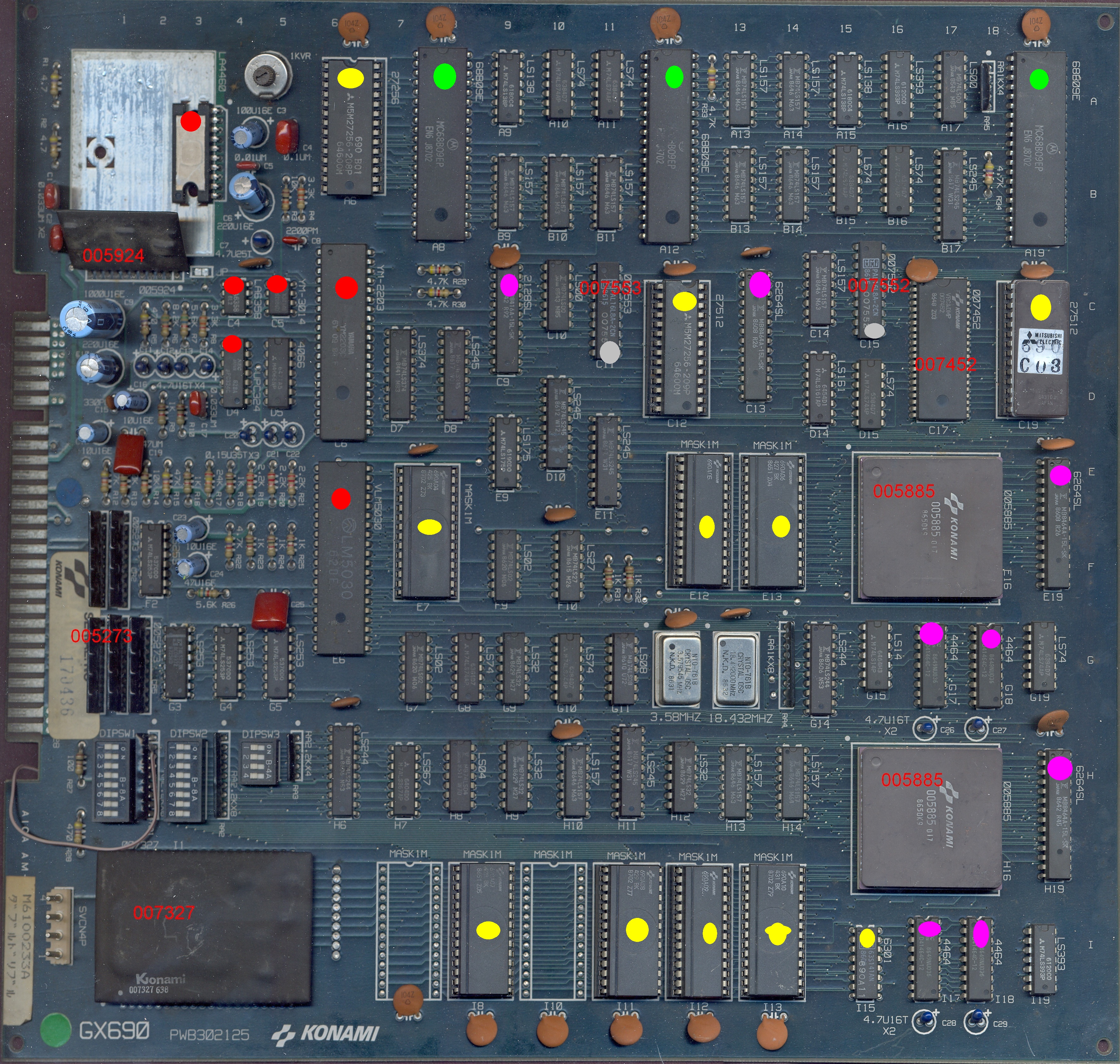 PCB component side notes