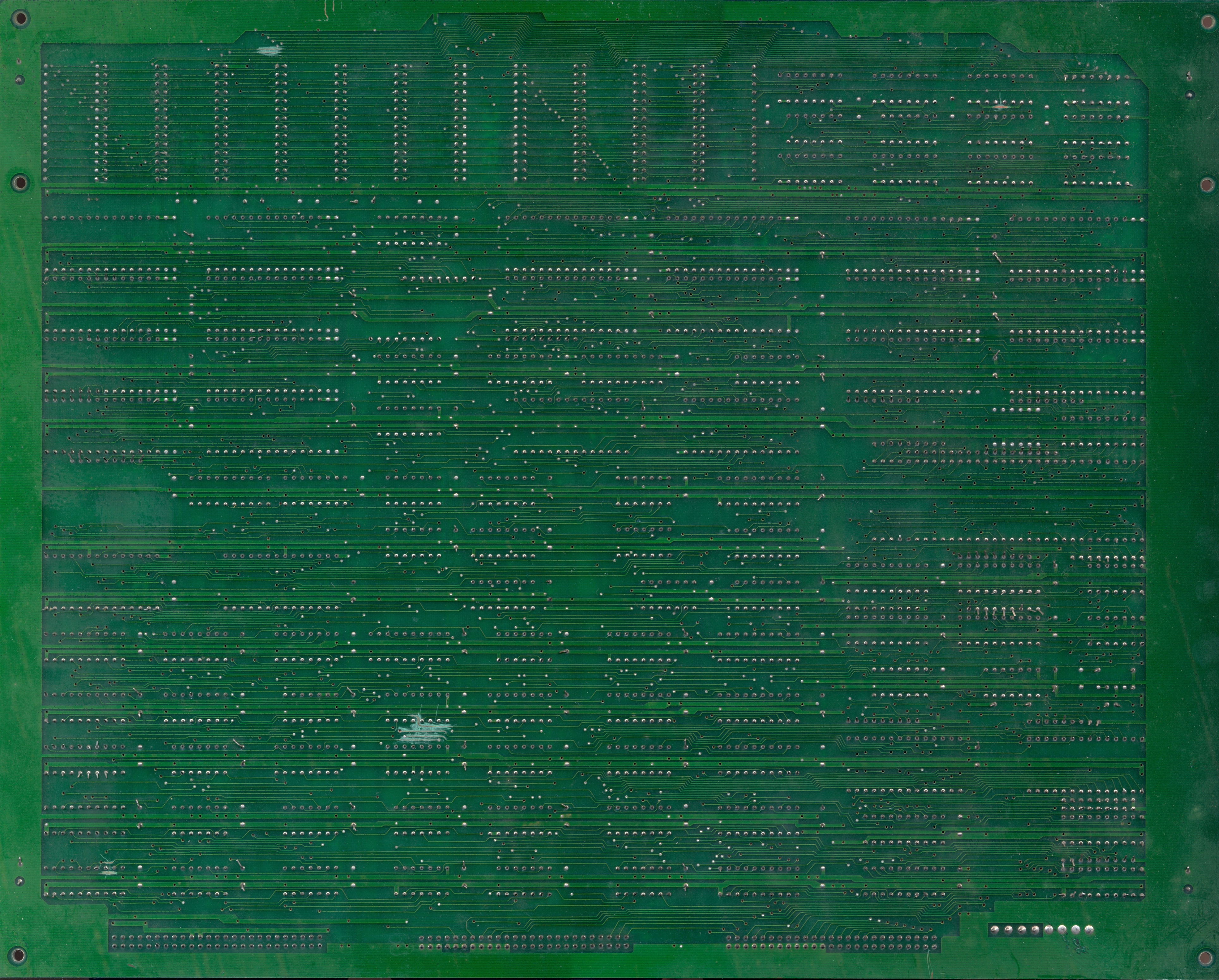 main PCB solder side