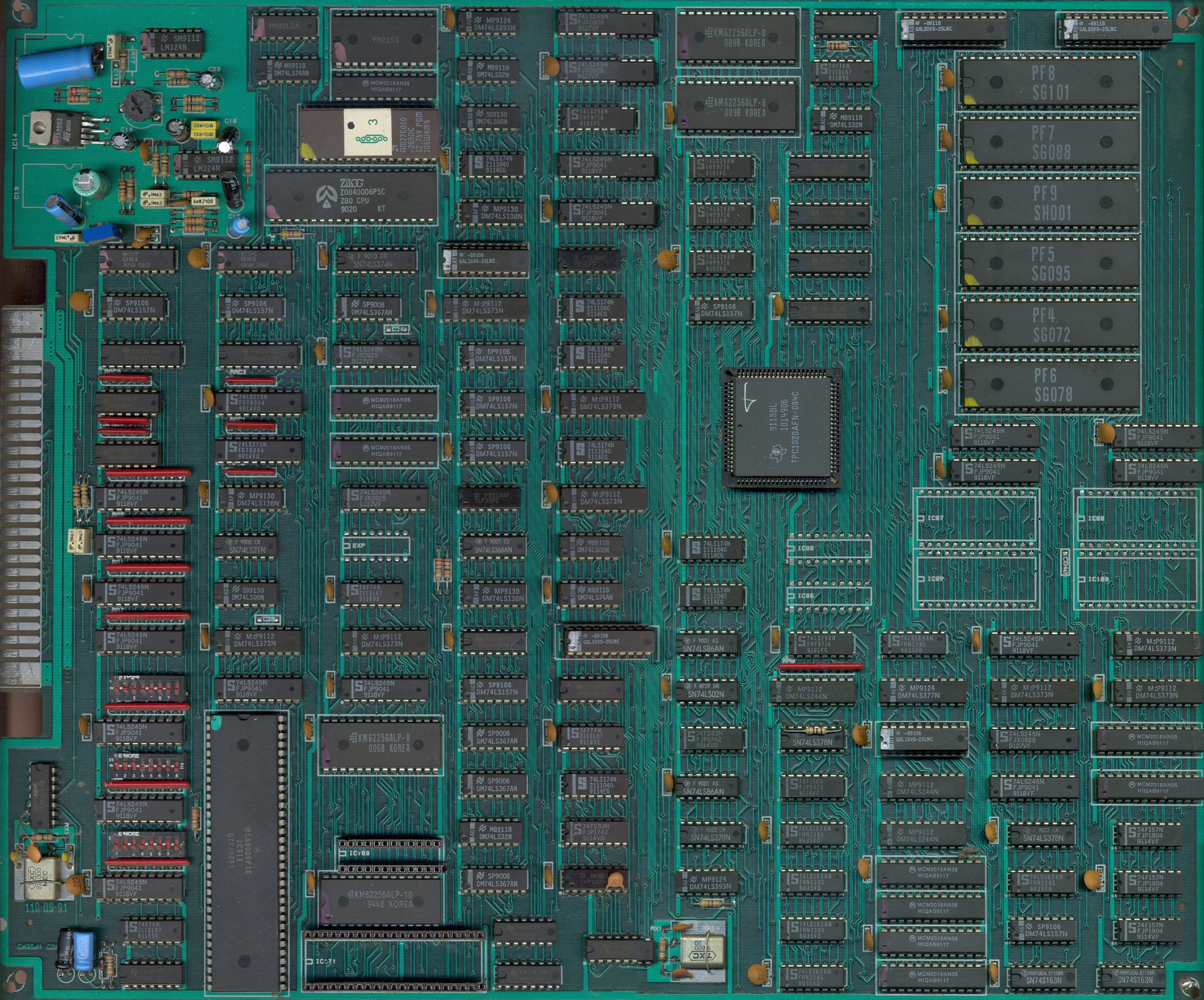 1396 main PCB component side