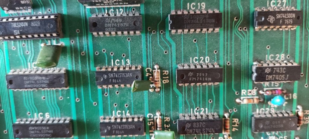 main PCB component side detail 3