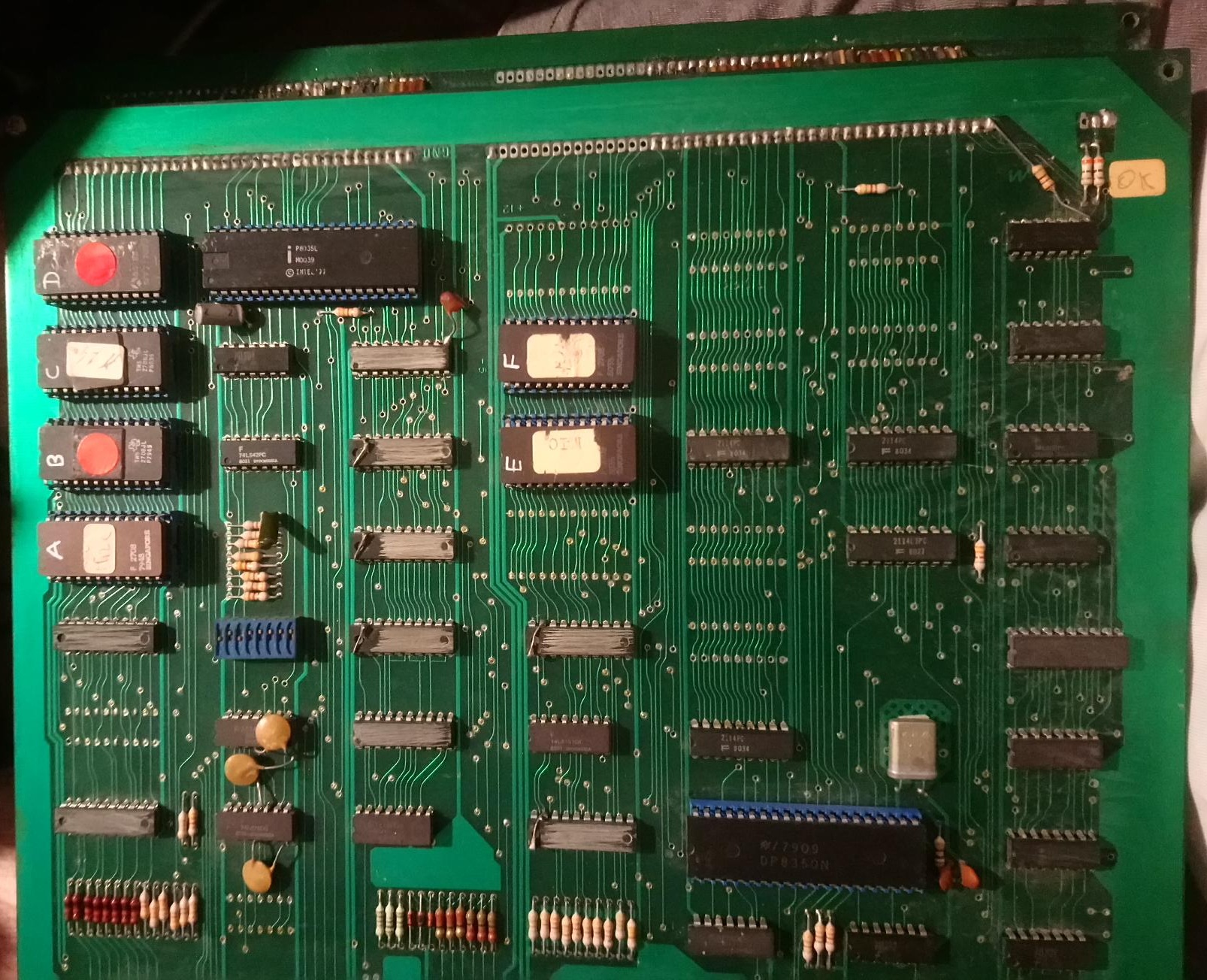 upper PCB component side detail