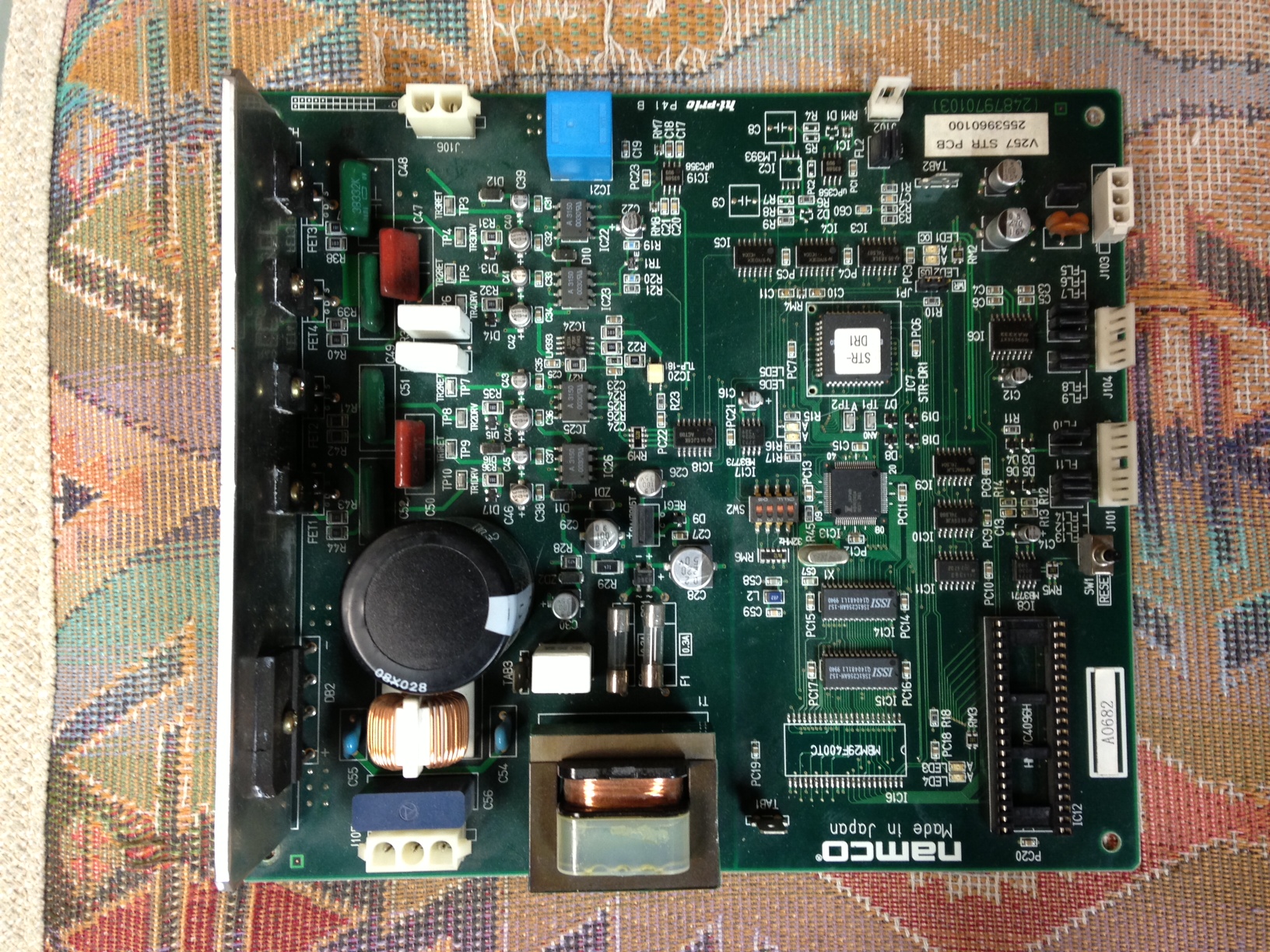 steering PCB component side