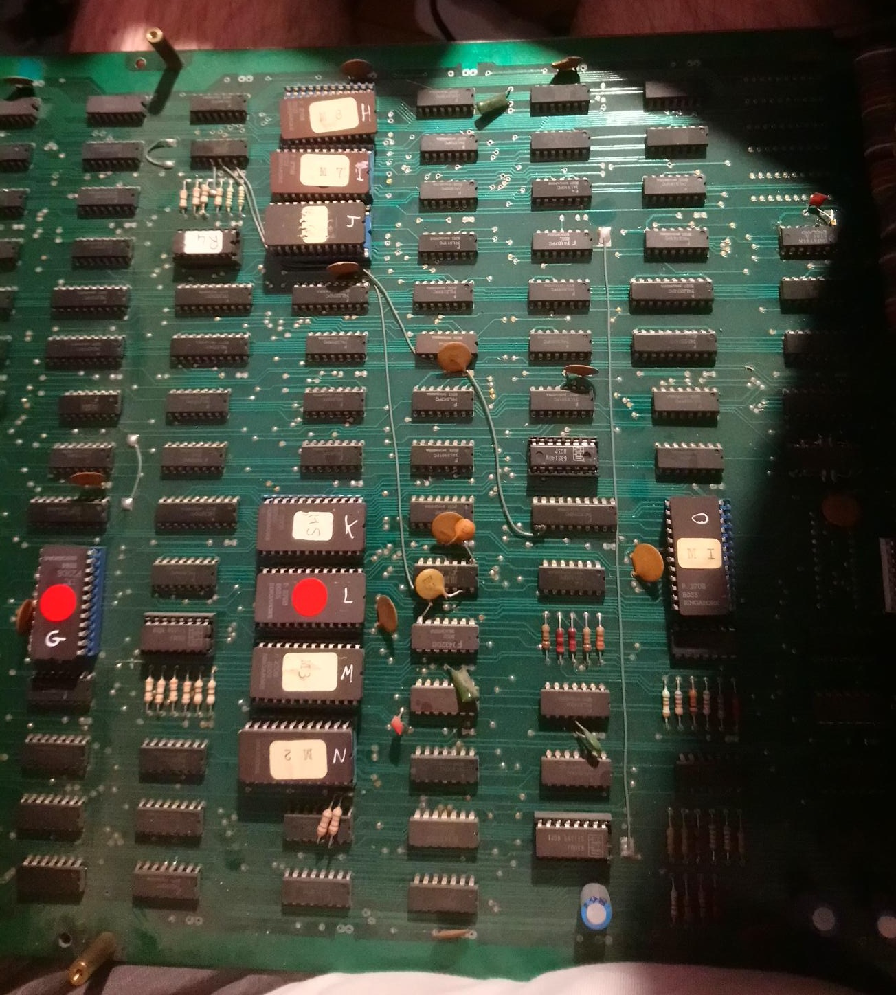 lower PCB component side detail