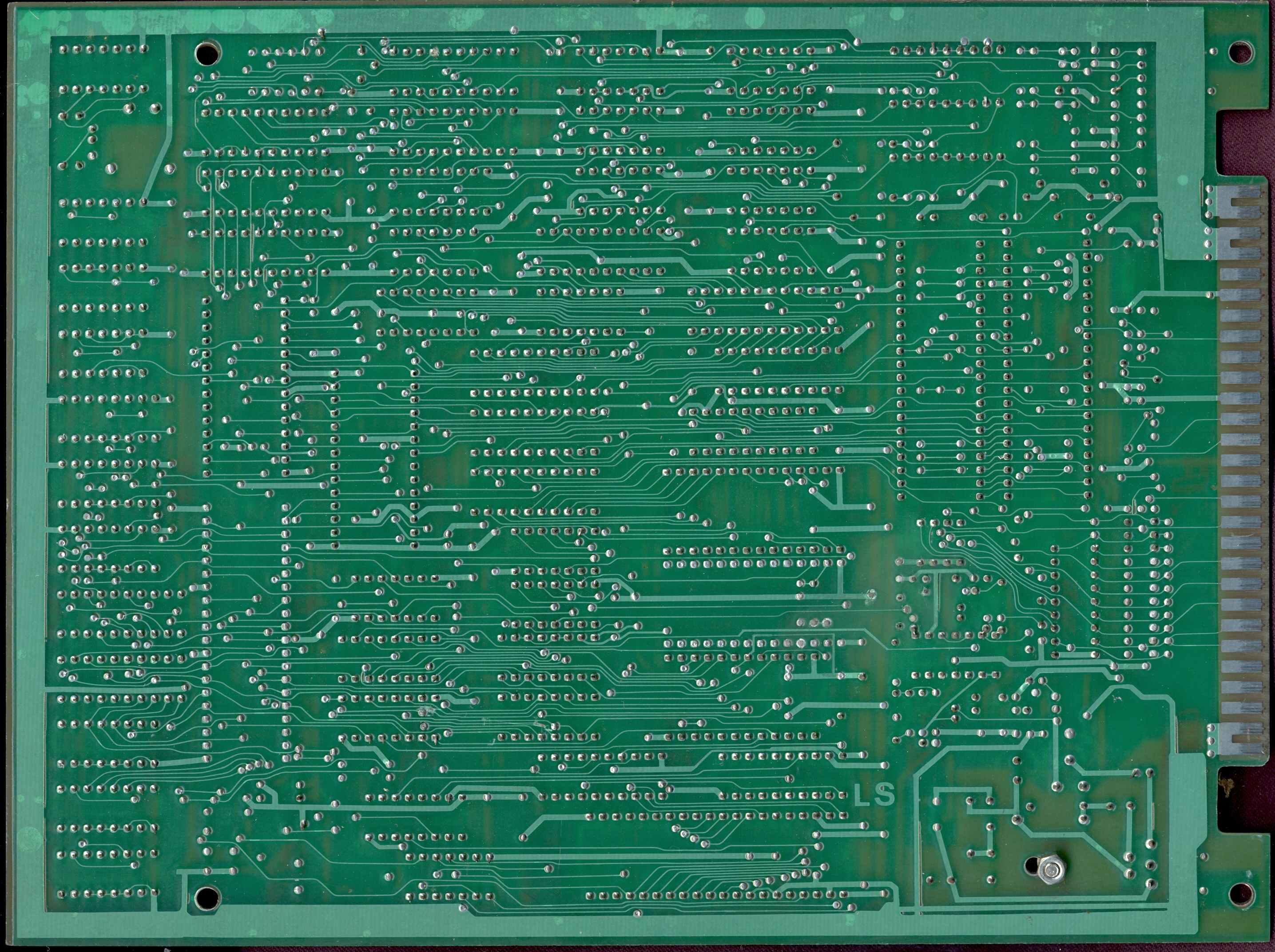 main PCB solder side