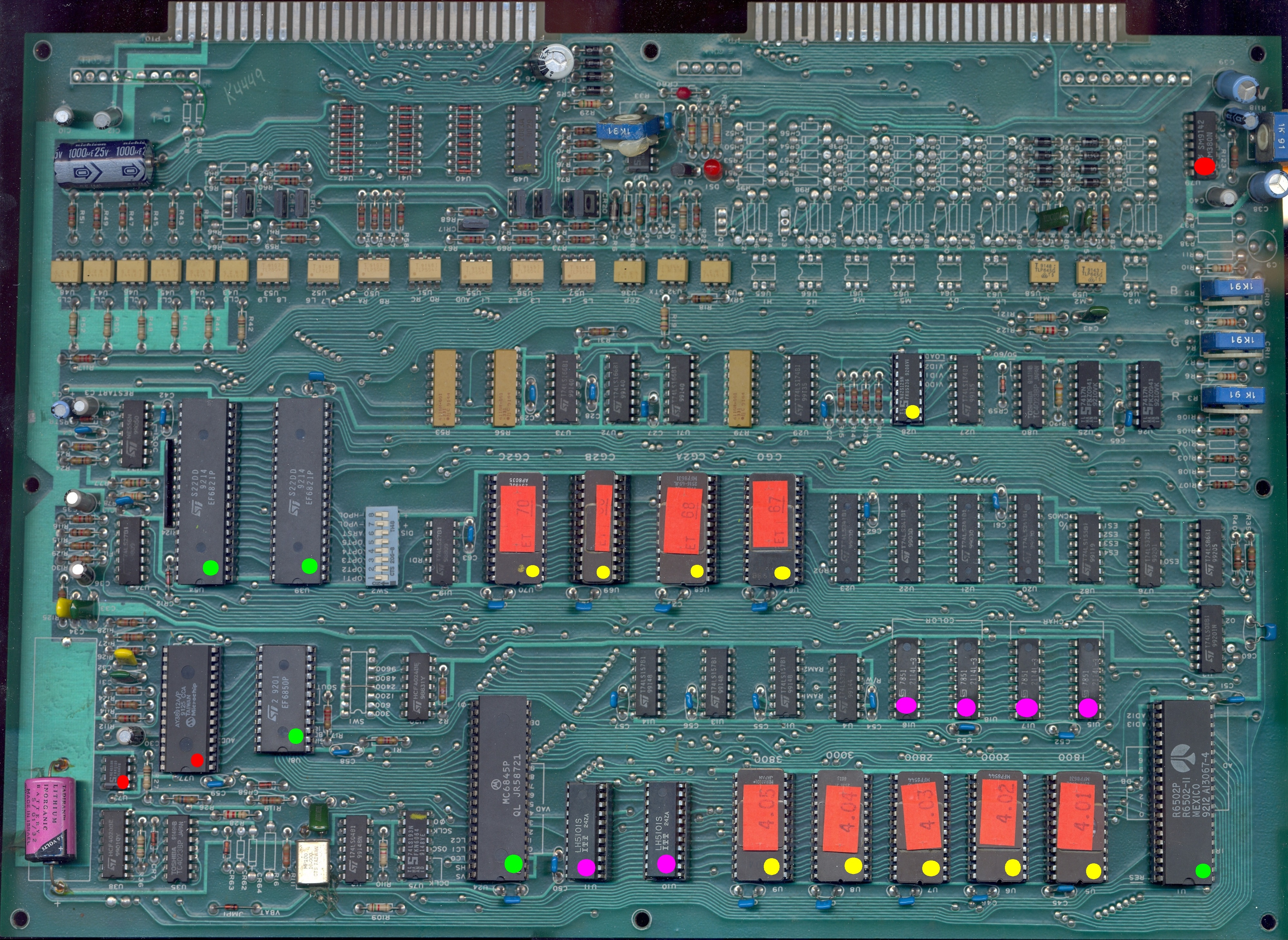 PCB component side notes