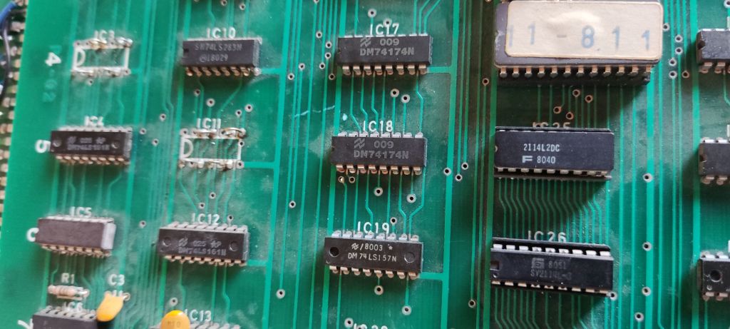 ROMs PCB component side detail 8