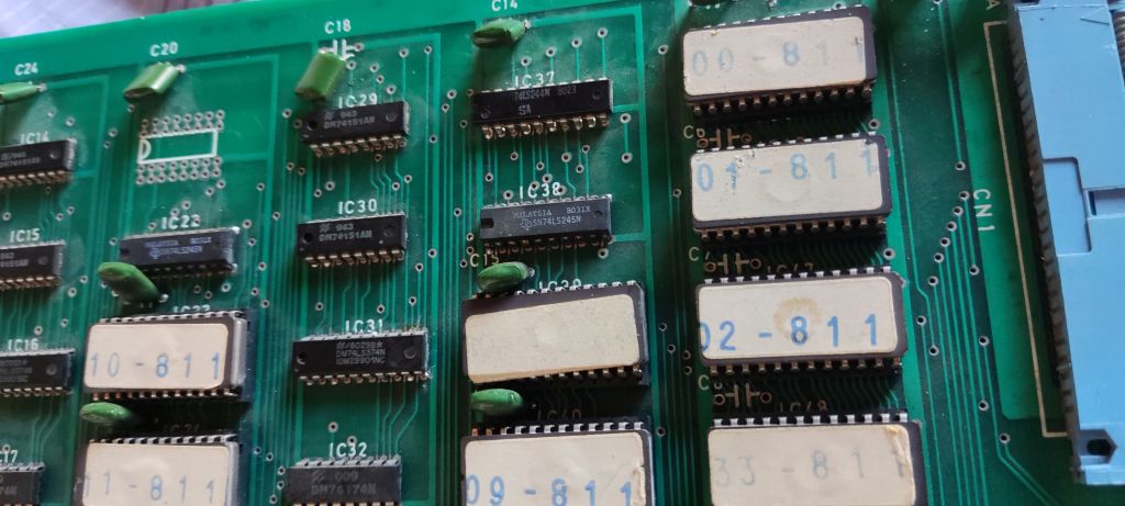 ROMs PCB component side detail 2