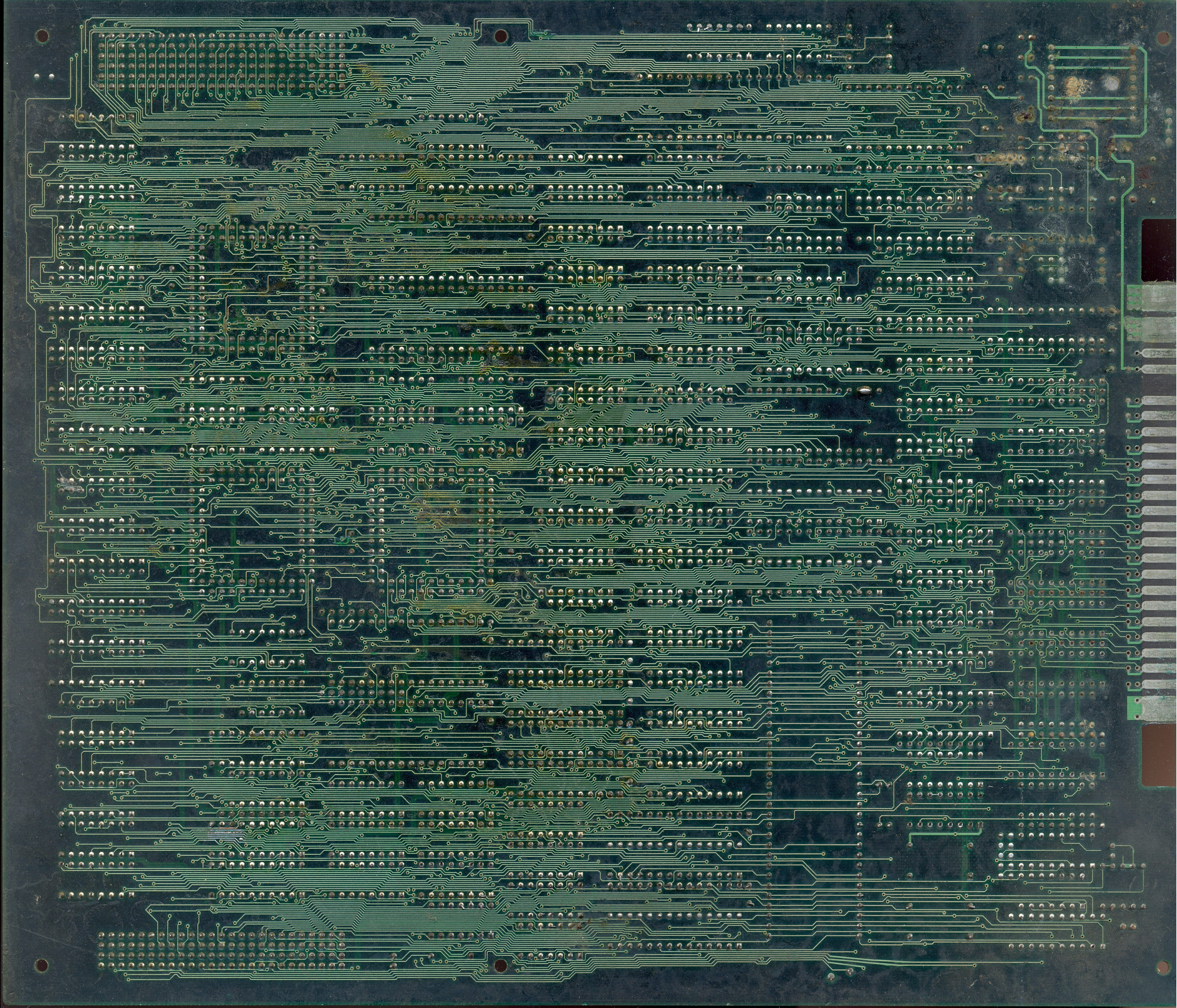 main PCB solder side