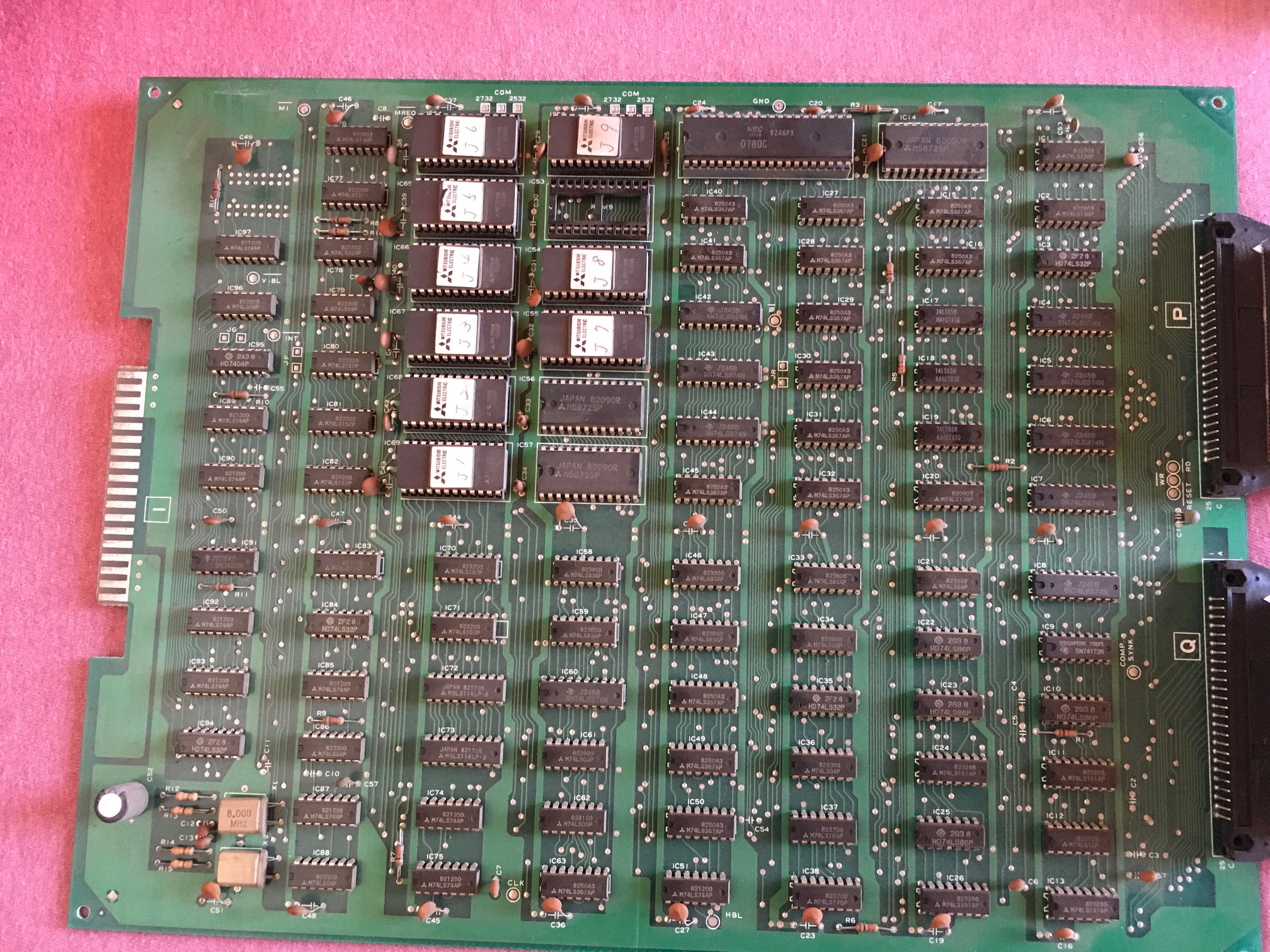 main PCB component side